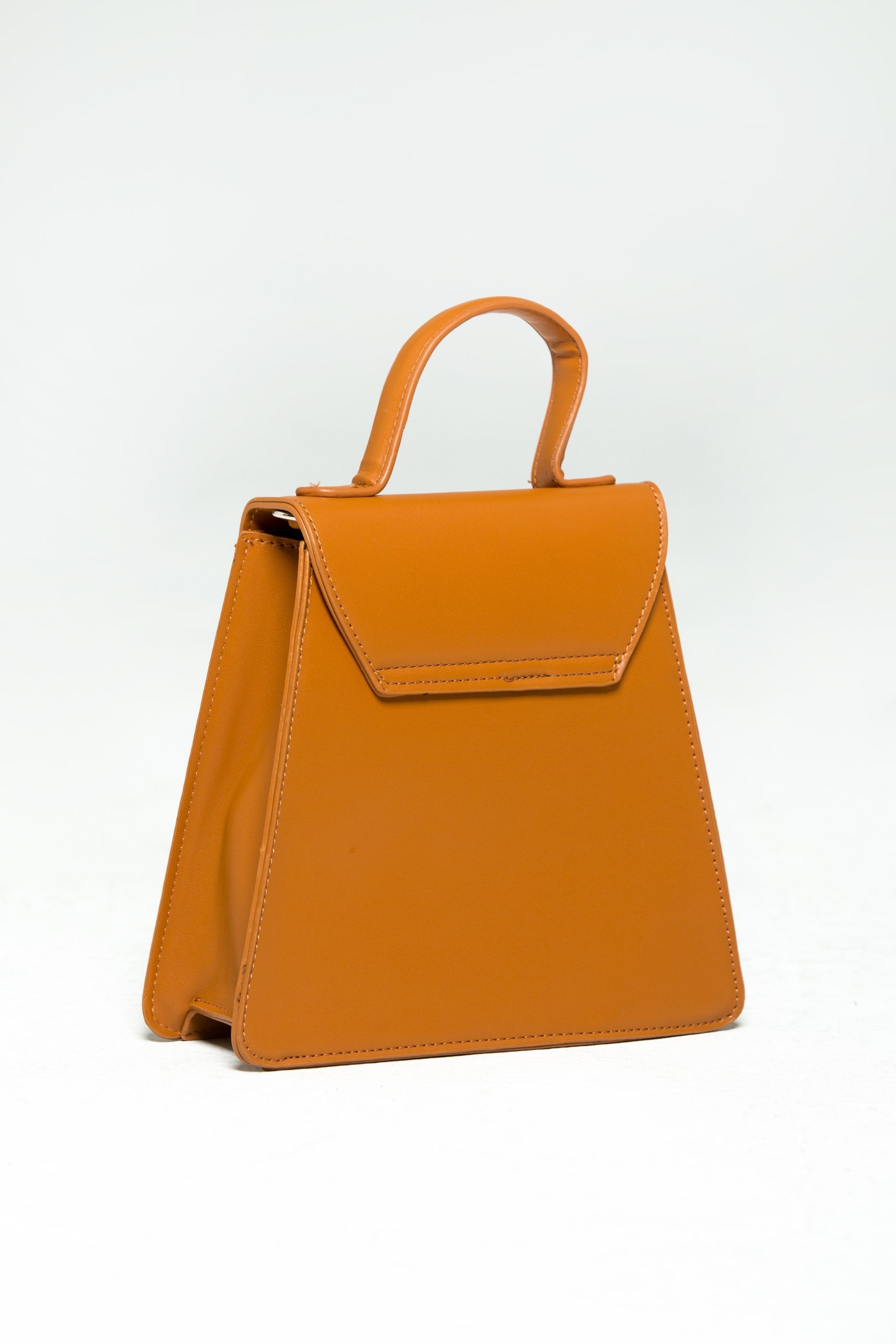 Brown Front Flap Saddle Handbag - ownthelooks-Development