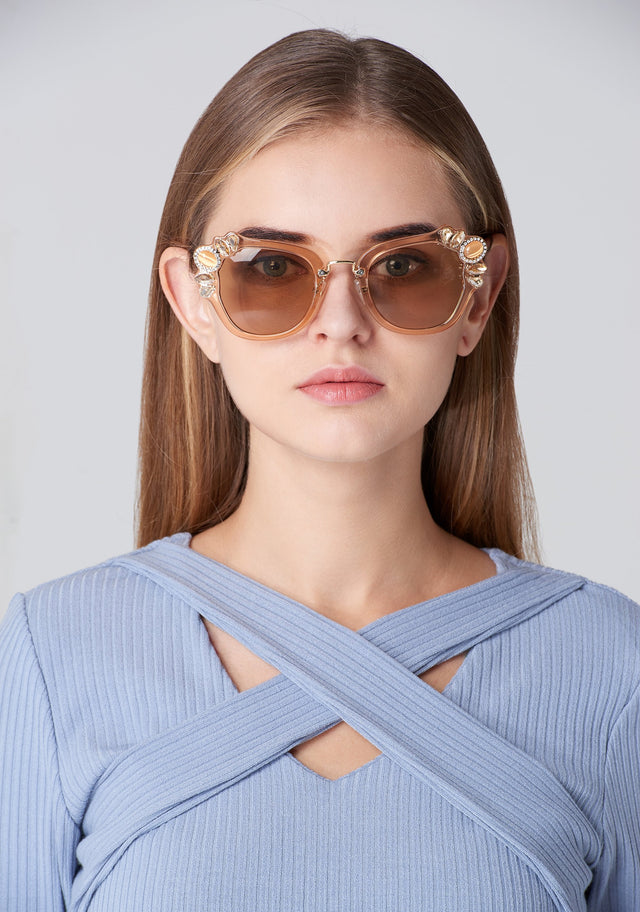 Champagne Jewel Tip Sunglasses - ownthelooks-Development