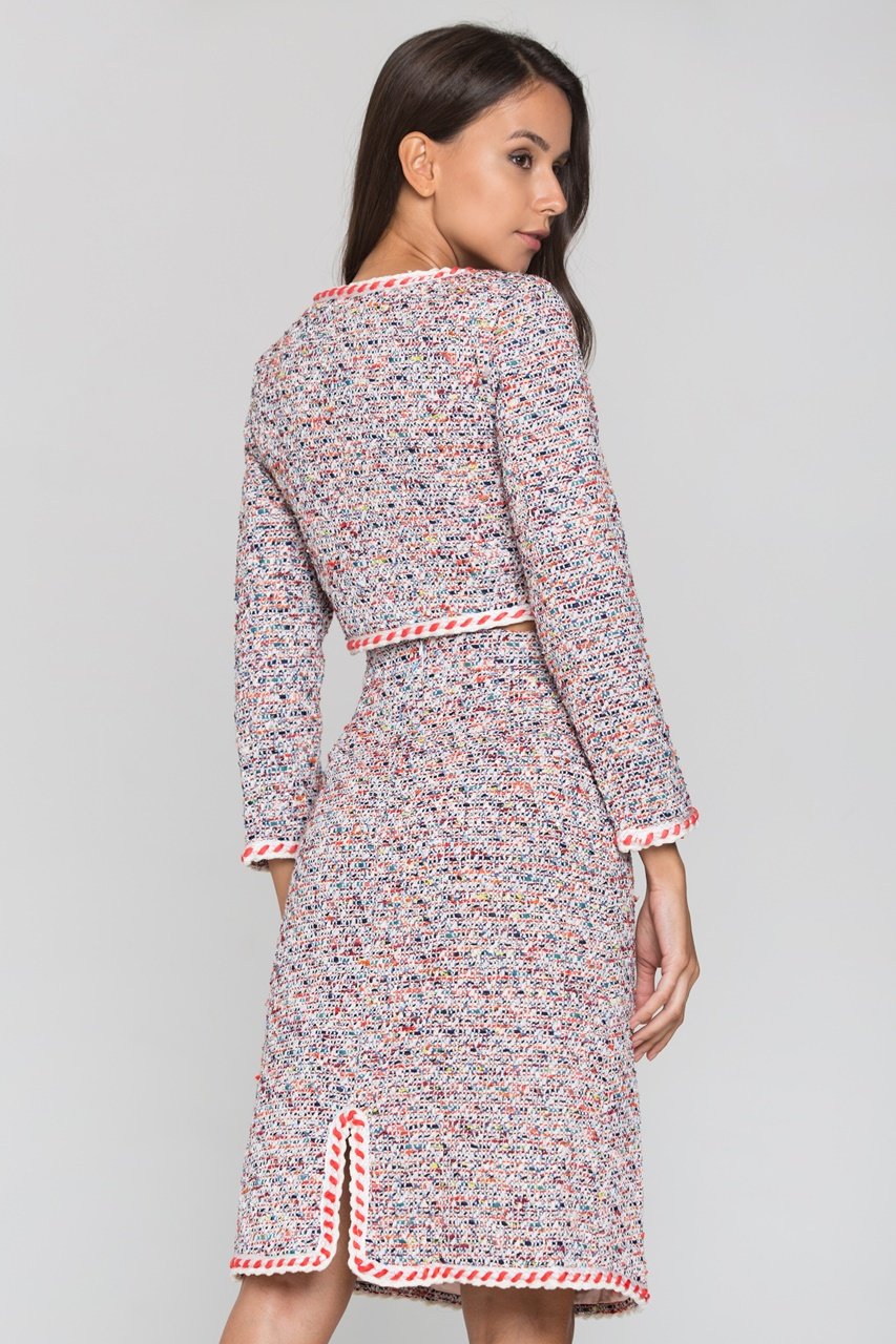 Confetti Tweed Blazer and Skirt Set - ownthelooks-Development