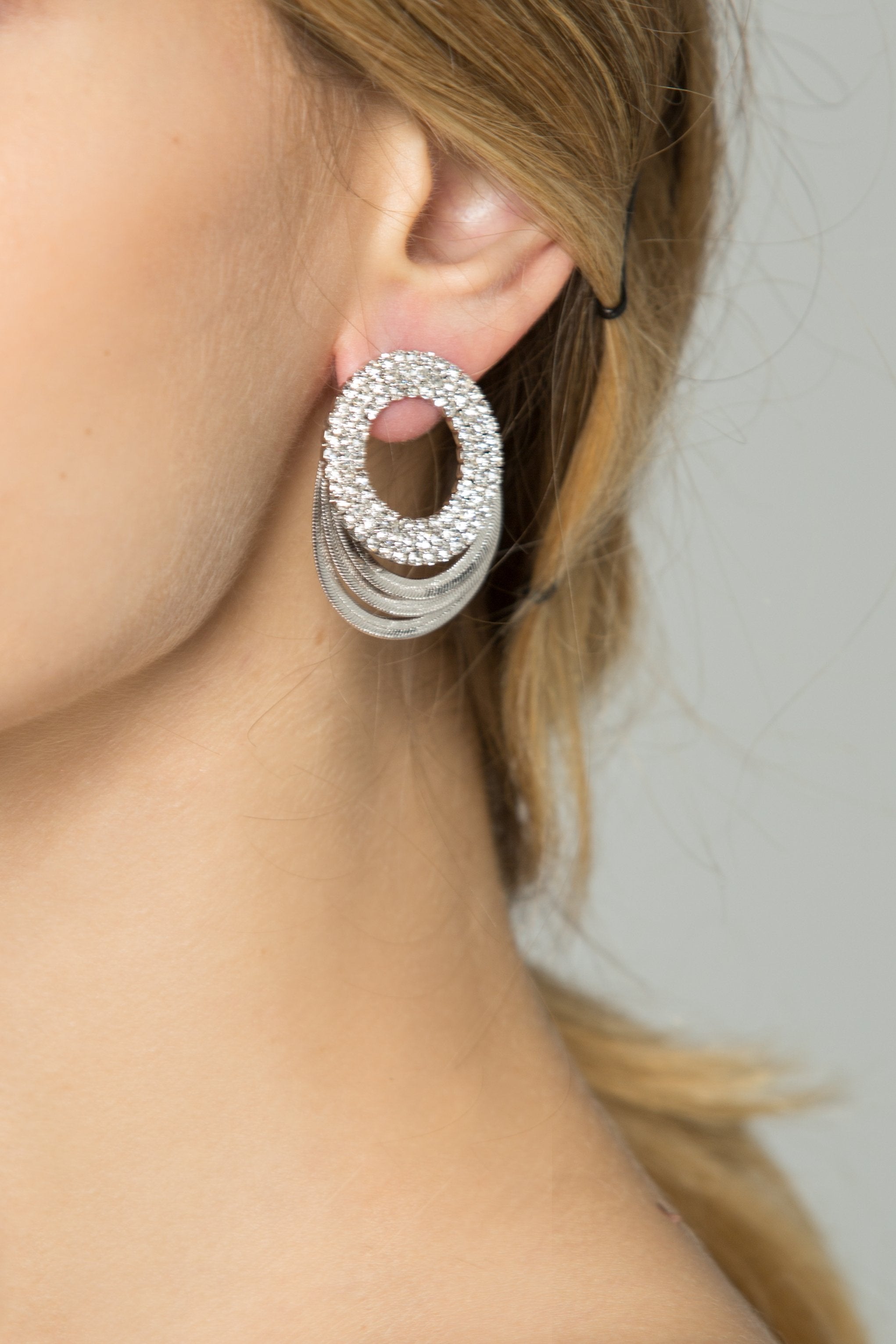 Embellished Round-plates Stud Earrings - ownthelooks-Development