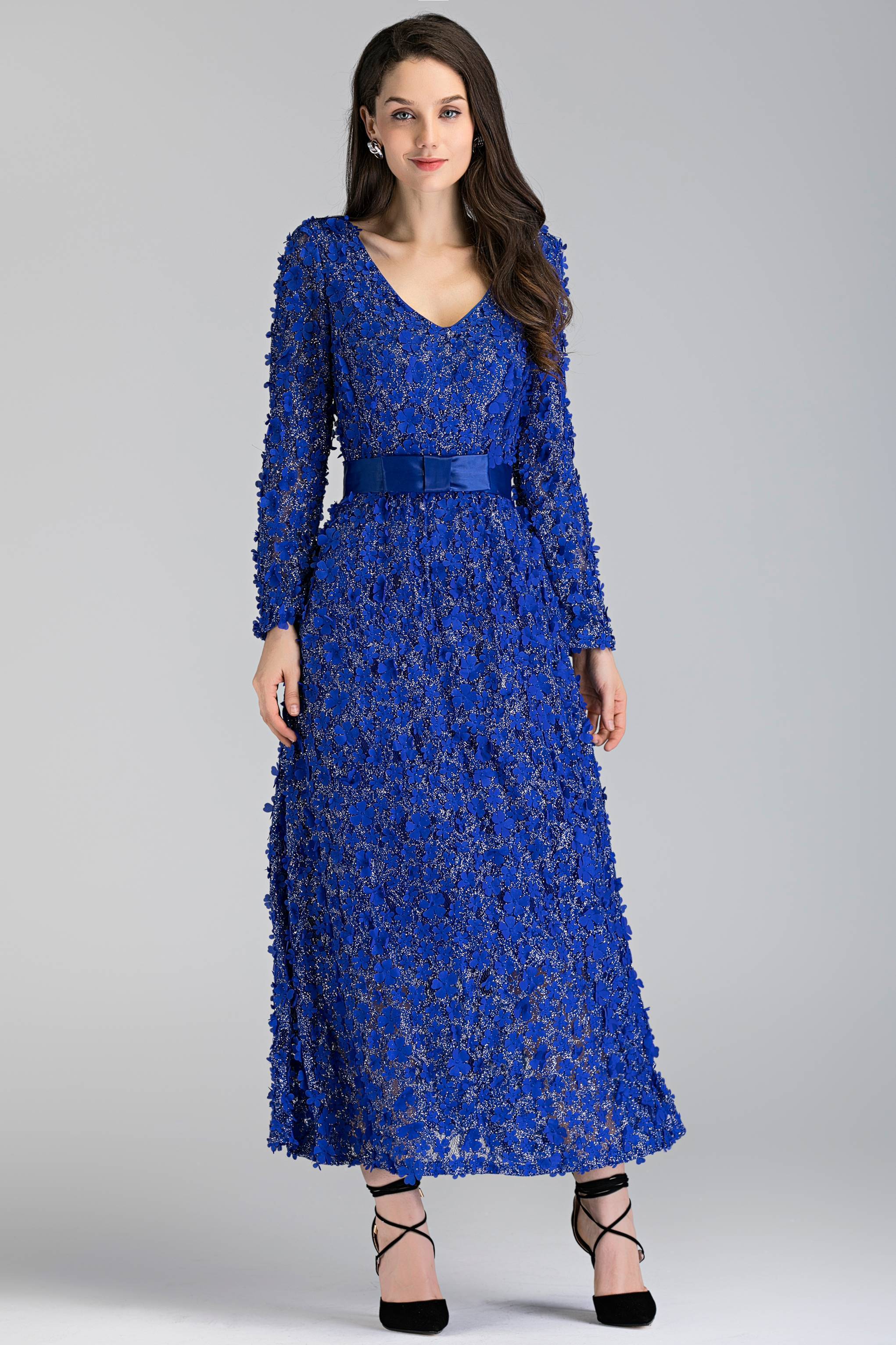 Fiore Blu Notte Maxi Dress - ownthelooks-Development