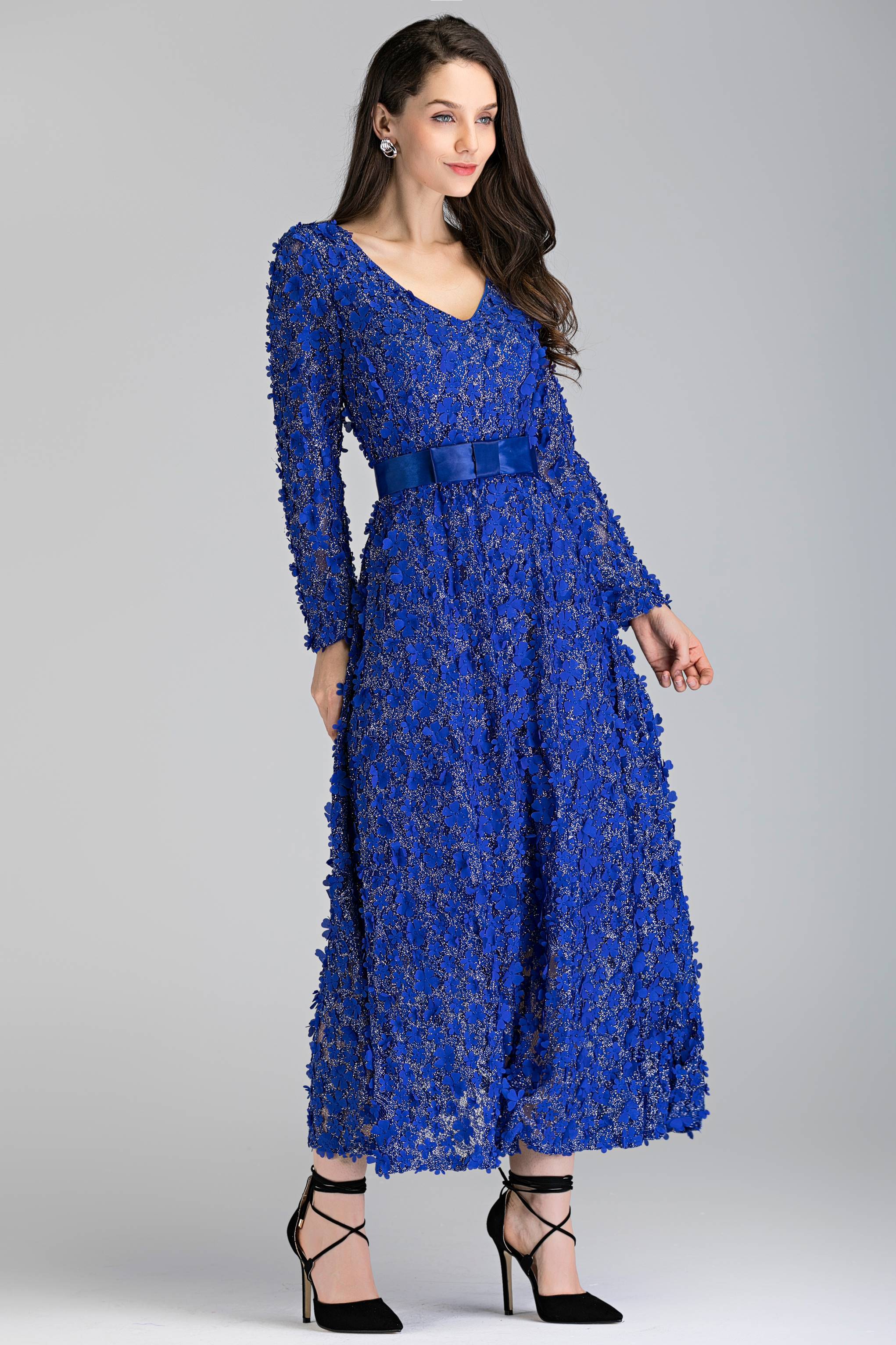Fiore Blu Notte Maxi Dress - ownthelooks-Development