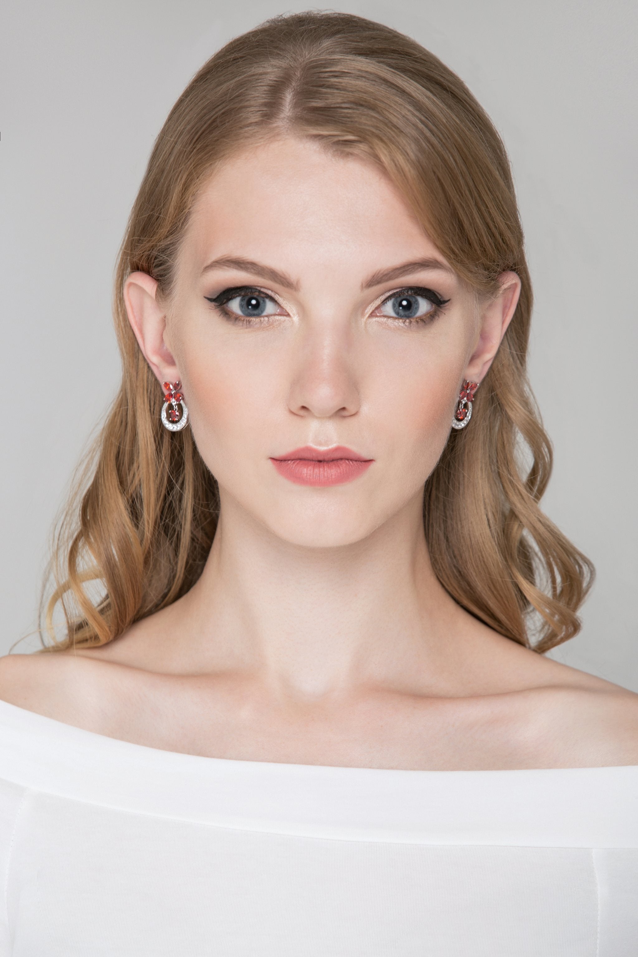 Garnet Moon Butterfly Earrings - ownthelooks-Development