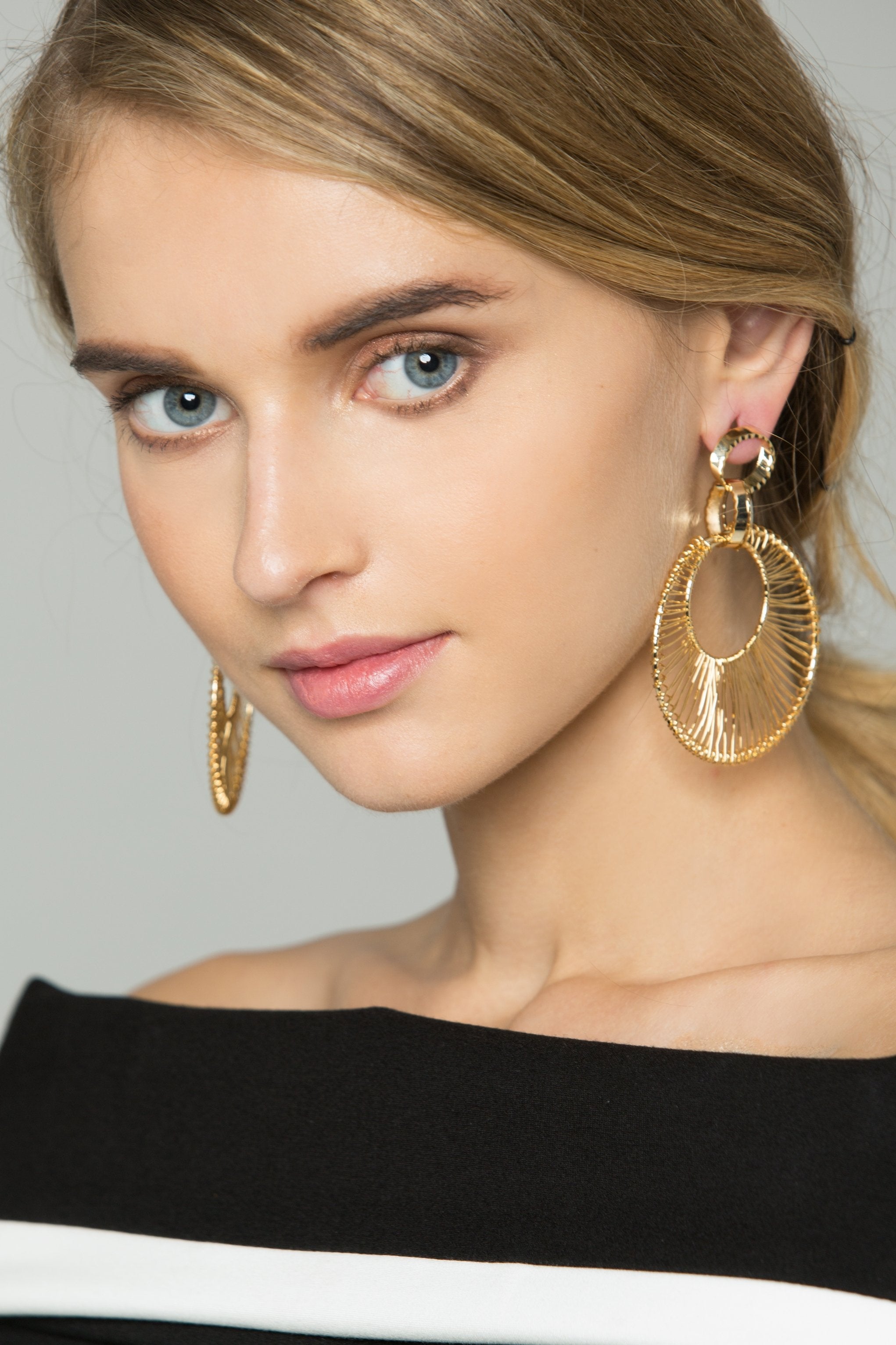Gold Dreamcatcher Hoop Earrings - ownthelooks-Development