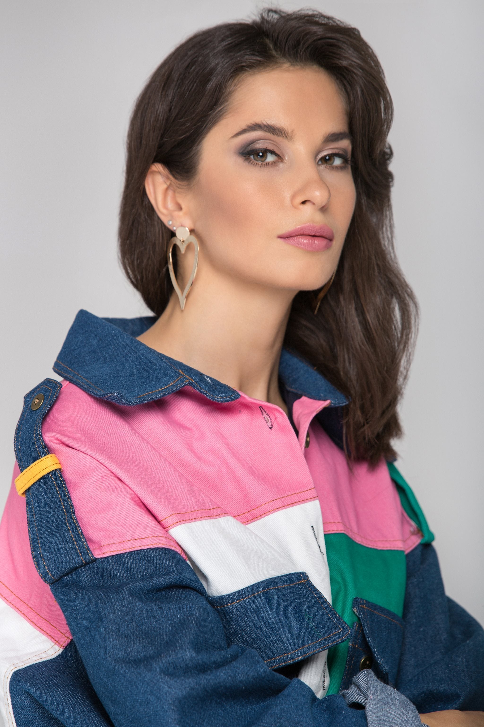 Gold Heart Loop Earrings - ownthelooks-Development