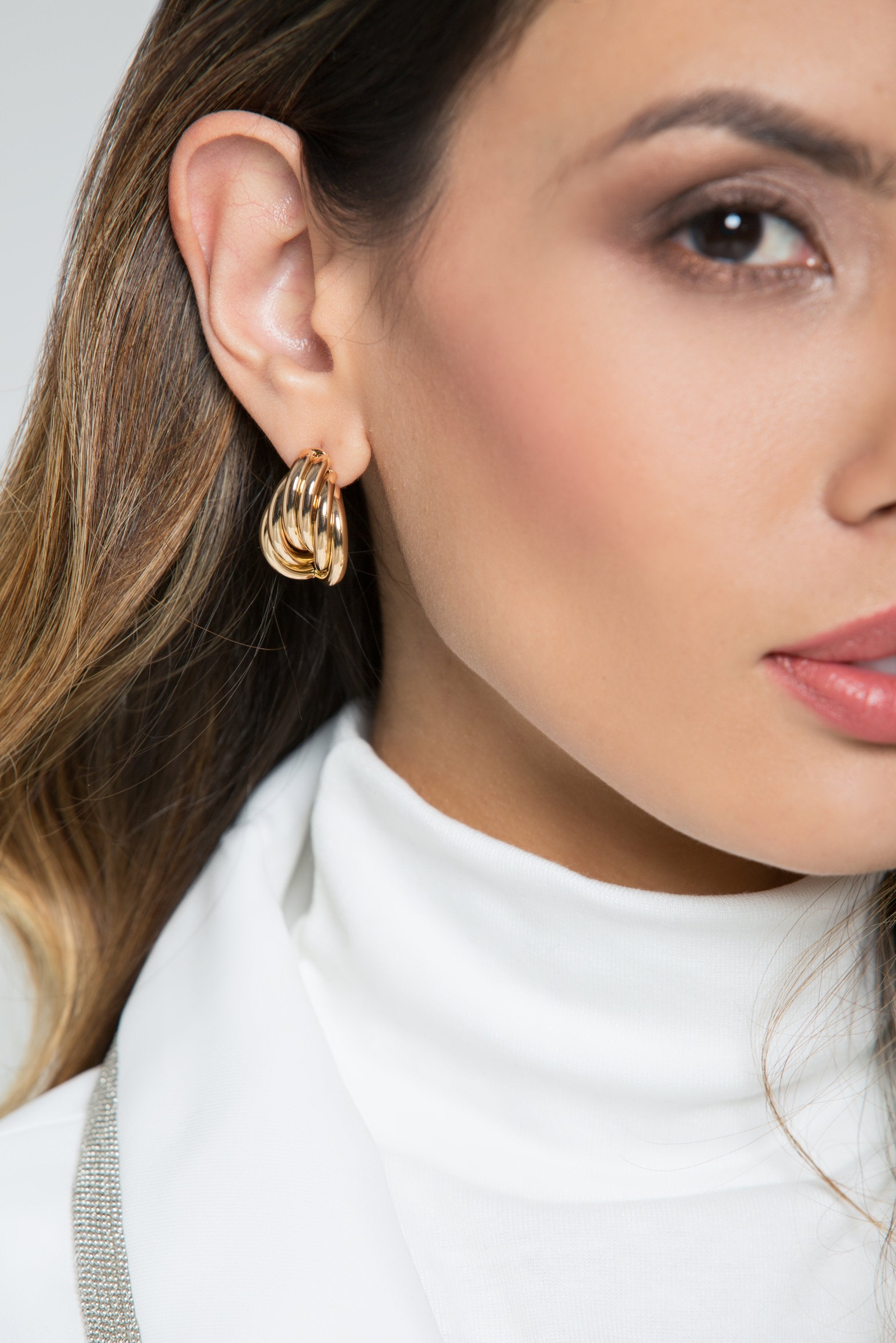Gold Skeleton Shell Earrings - ownthelooks-Development