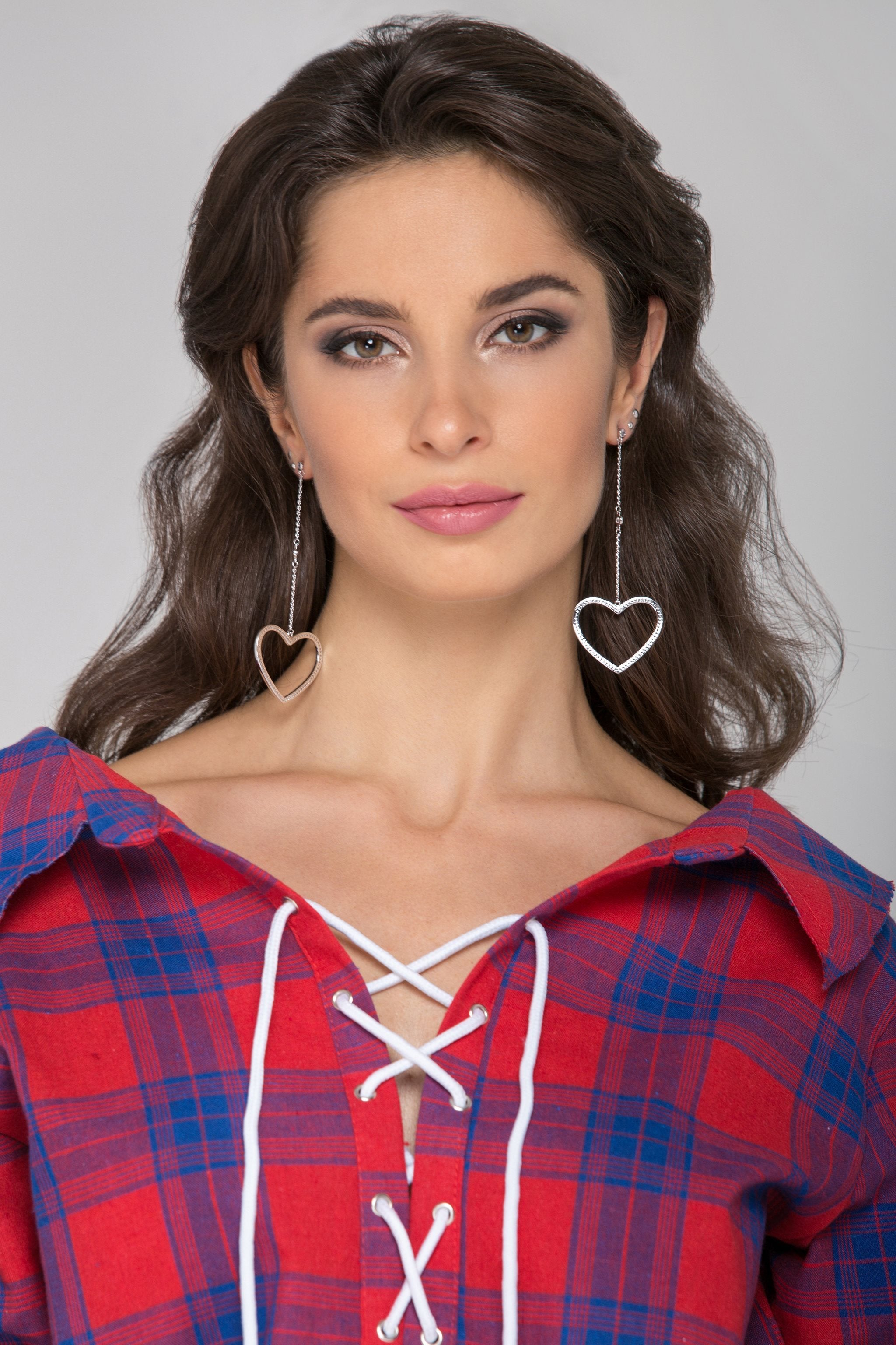 Heart Loop Drop Earrings - ownthelooks-Development