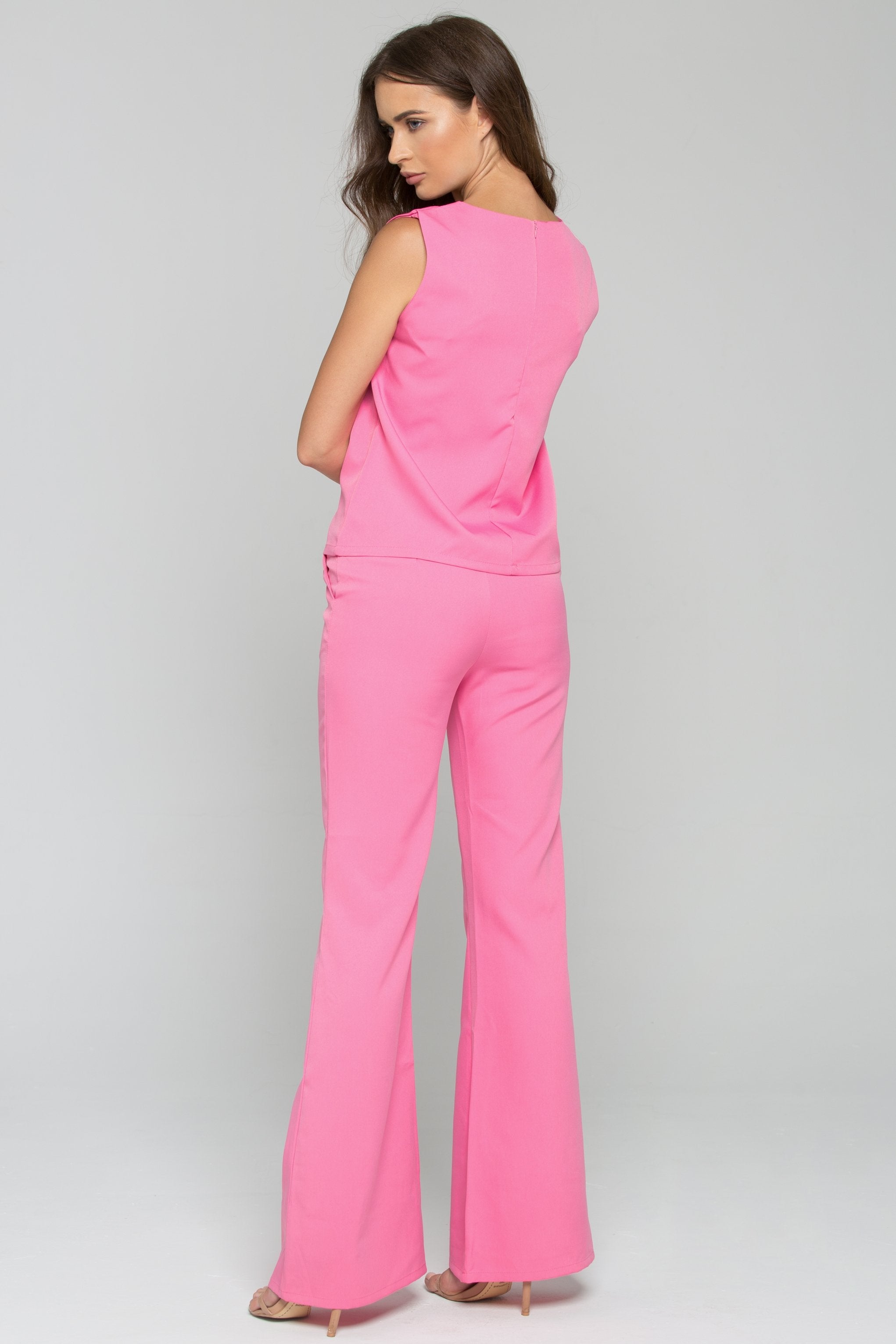 Hot Pink Sleeveless Top and Trousers Co-ord - ownthelooks-Development