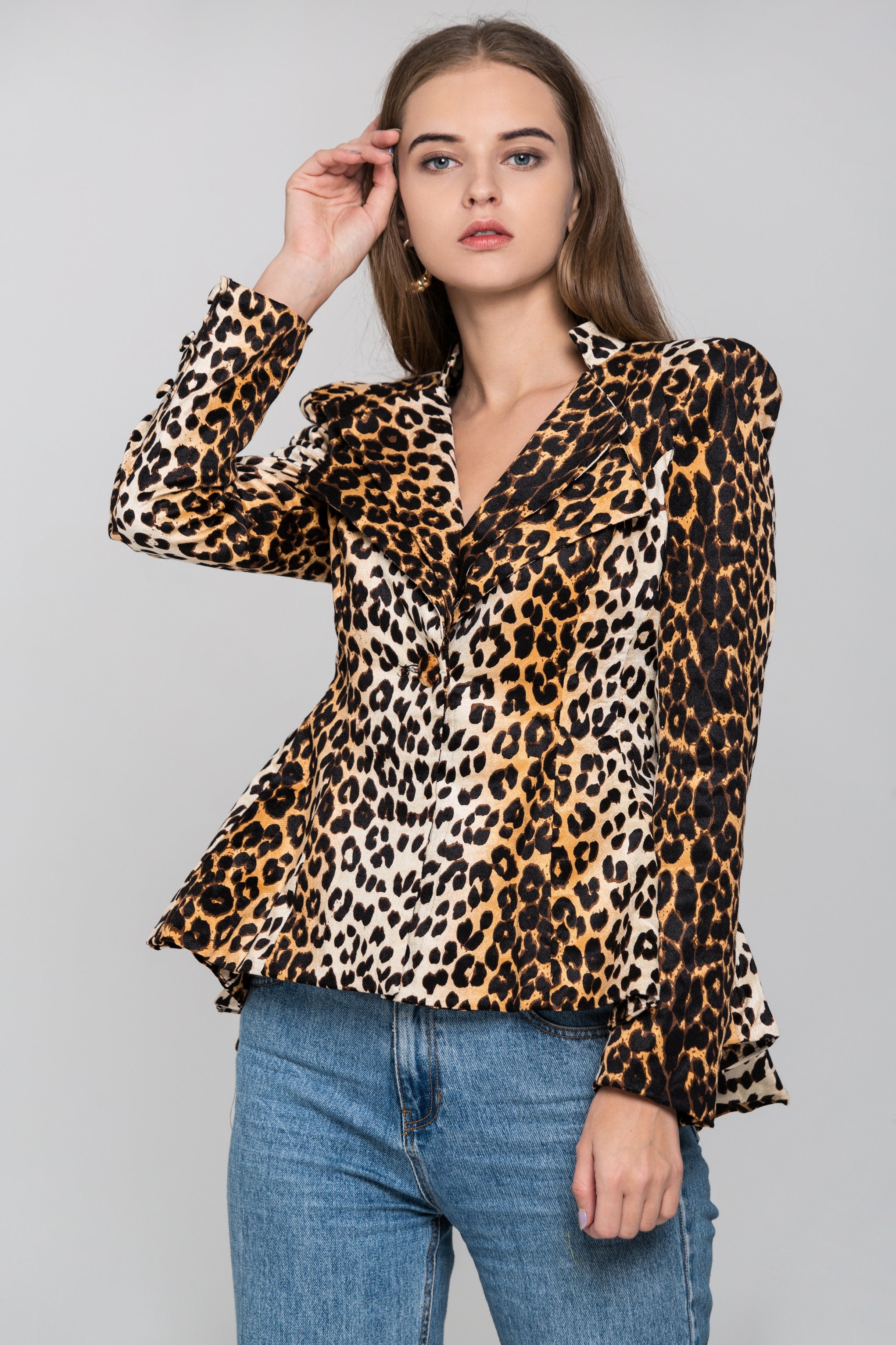 Leopard Print Blazer - ownthelooks-Development