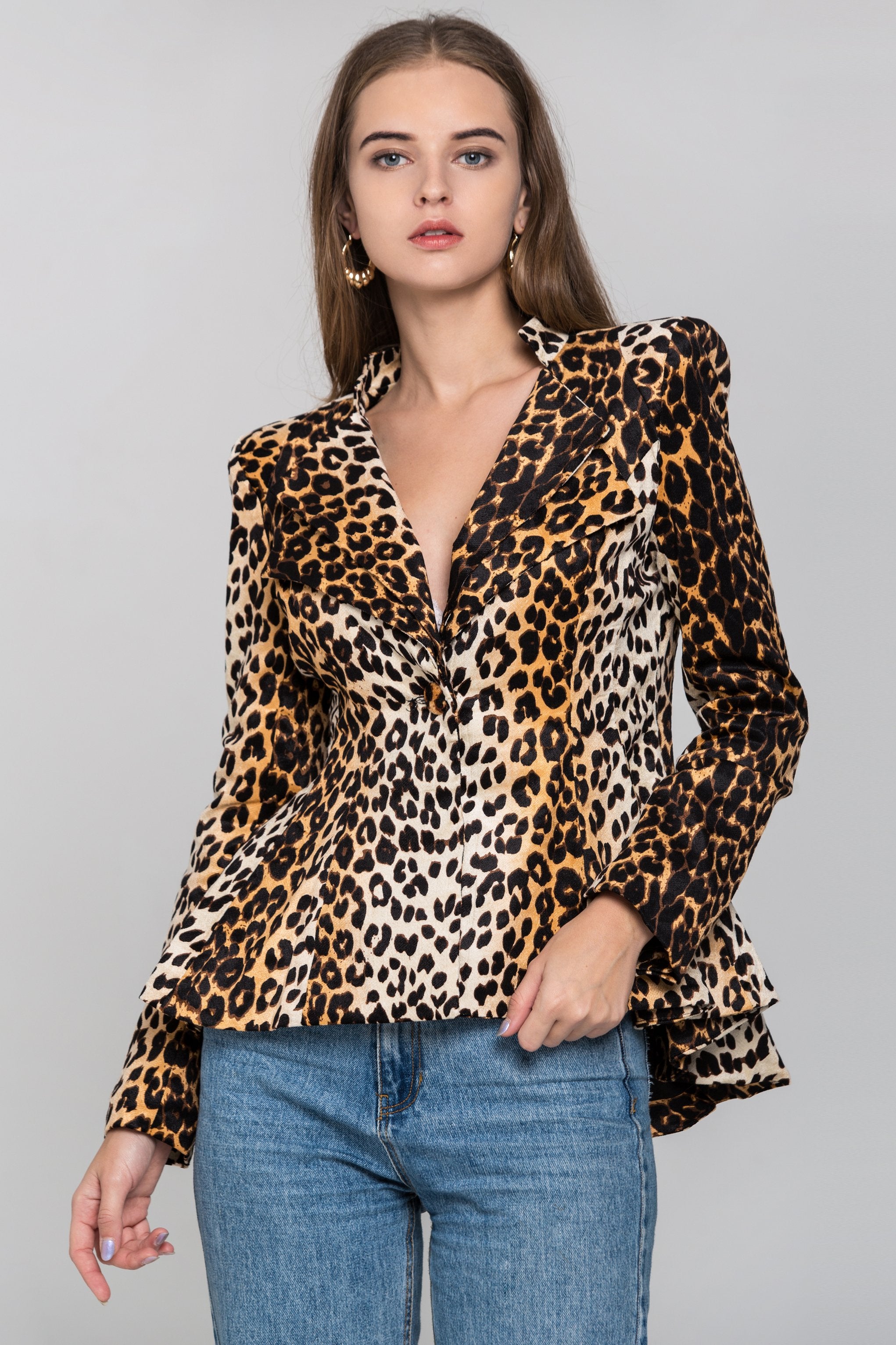 Leopard Print Blazer - ownthelooks-Development