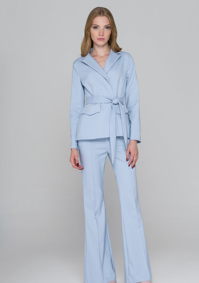 Light Blue Flared Pantsuit - ownthelooks-Development