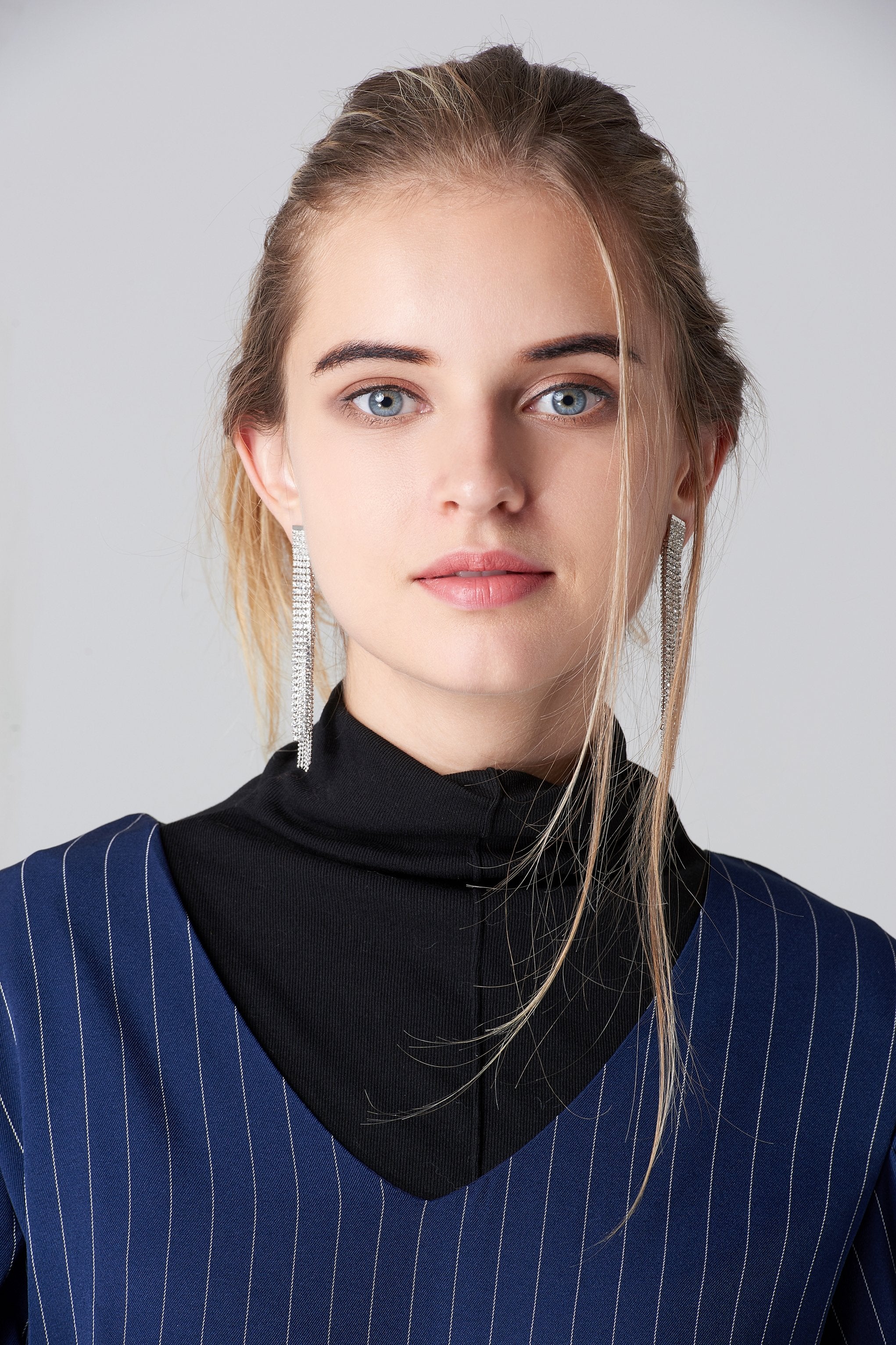 Long Studded Tassel Earrings - ownthelooks-Development