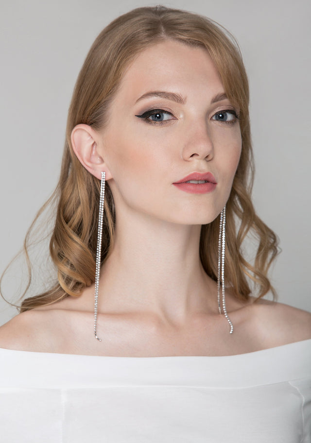 Long Tennis Dangling Earrings - ownthelooks-Development