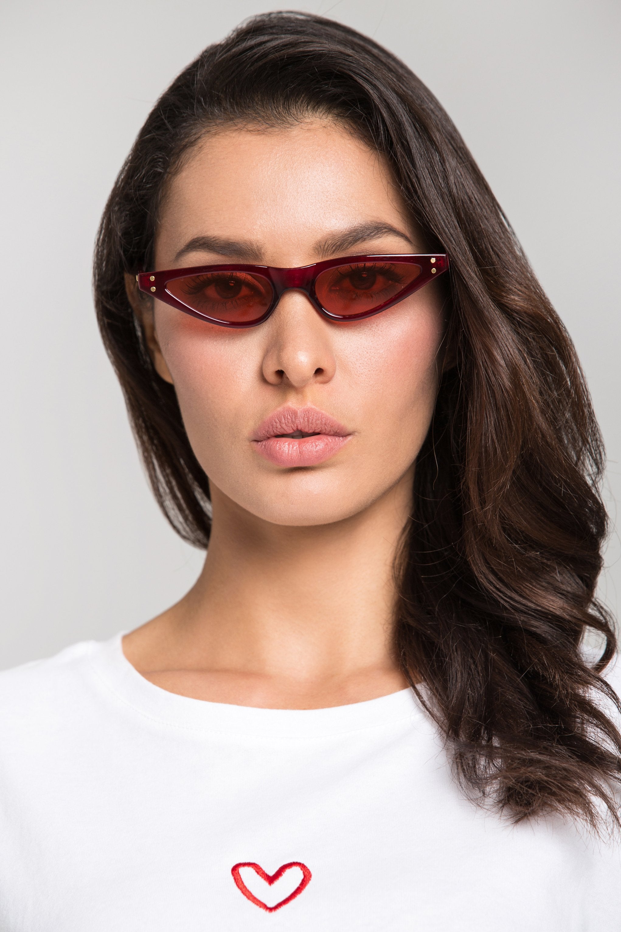 Maroon Super Slim Vintage Sunglasses - ownthelooks-Development