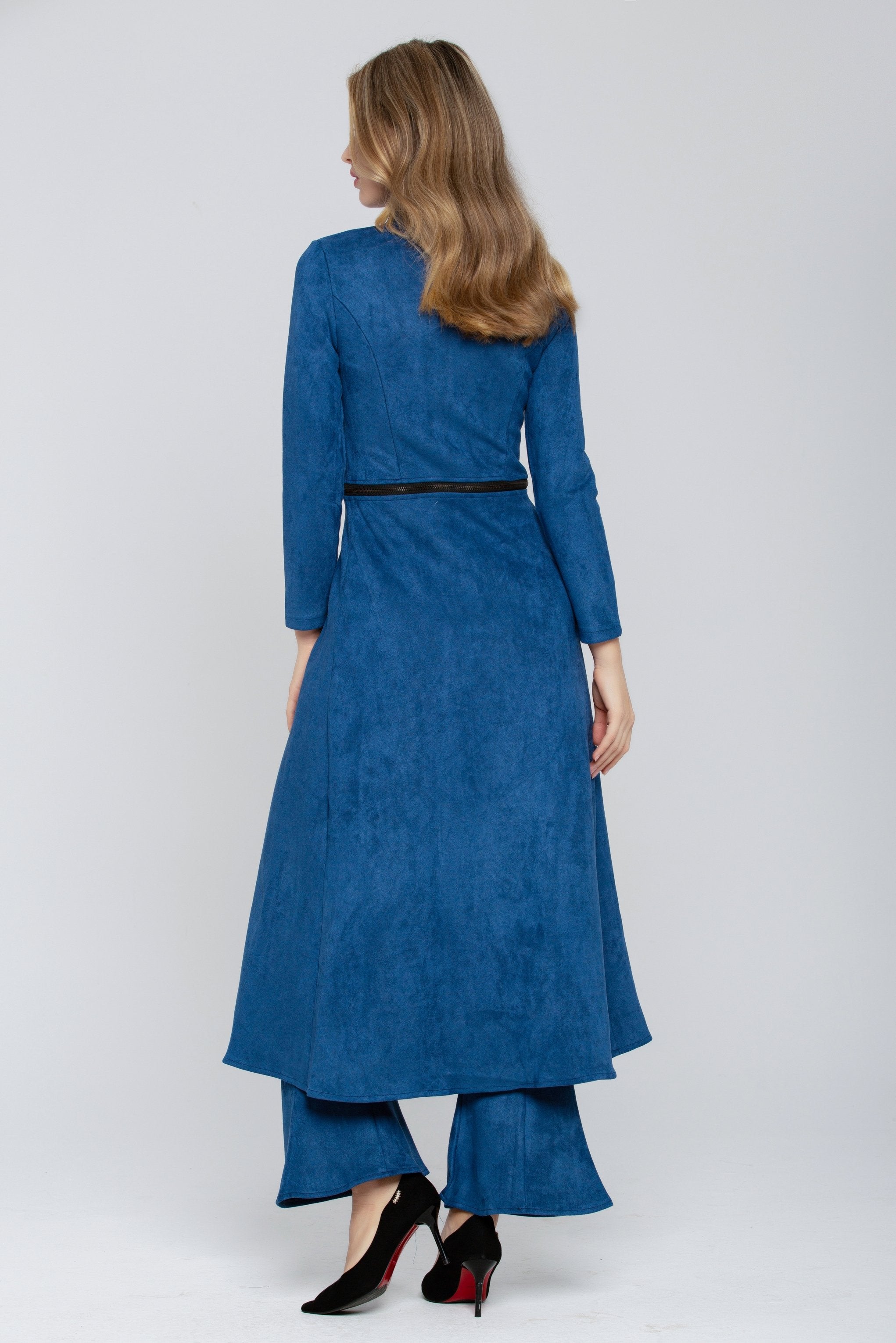 Midnight Blue Full Sleeves Zip Up 2 piece - ownthelooks-Development