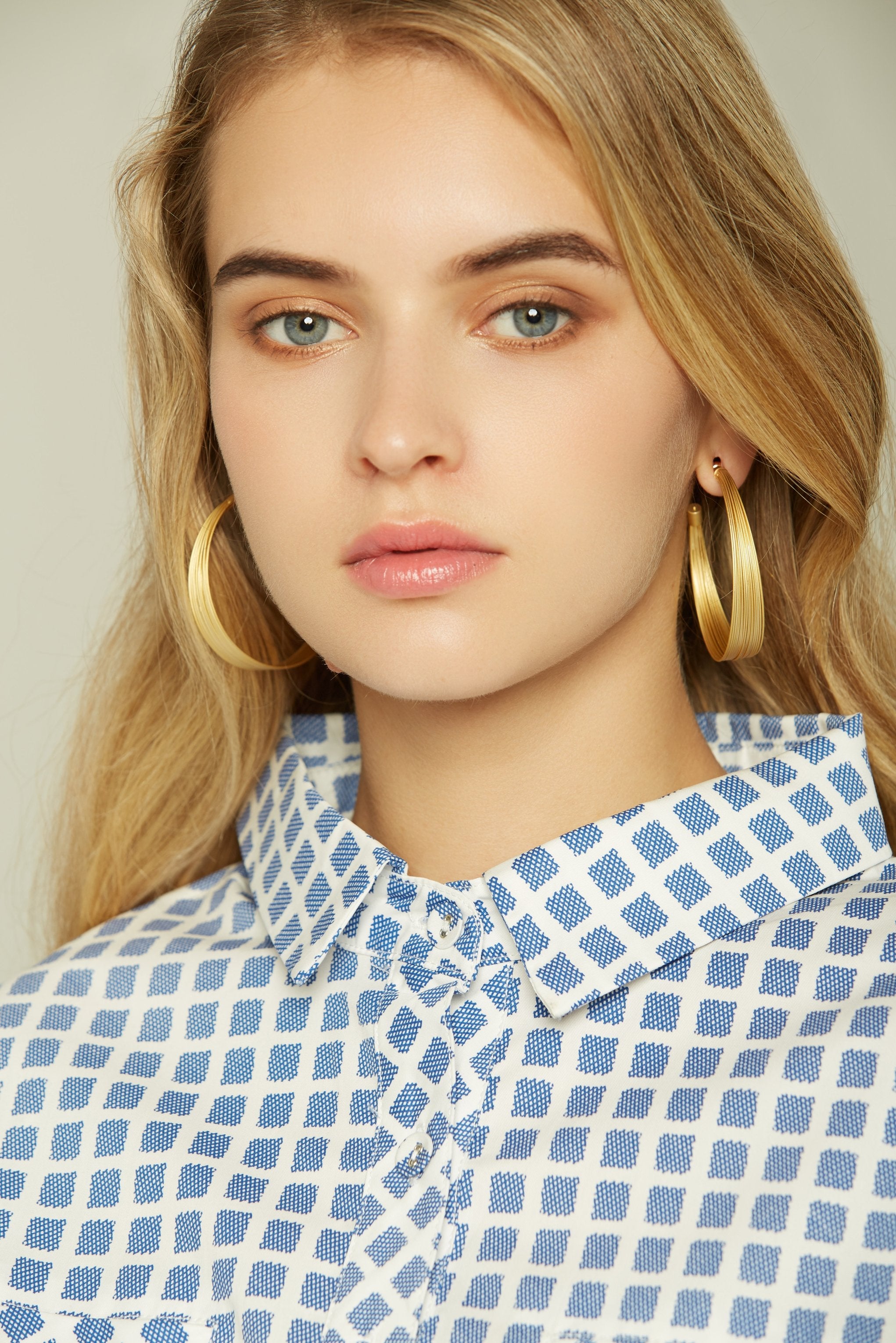 Multi-slim Gathered Hoops Earrings - ownthelooks-Development