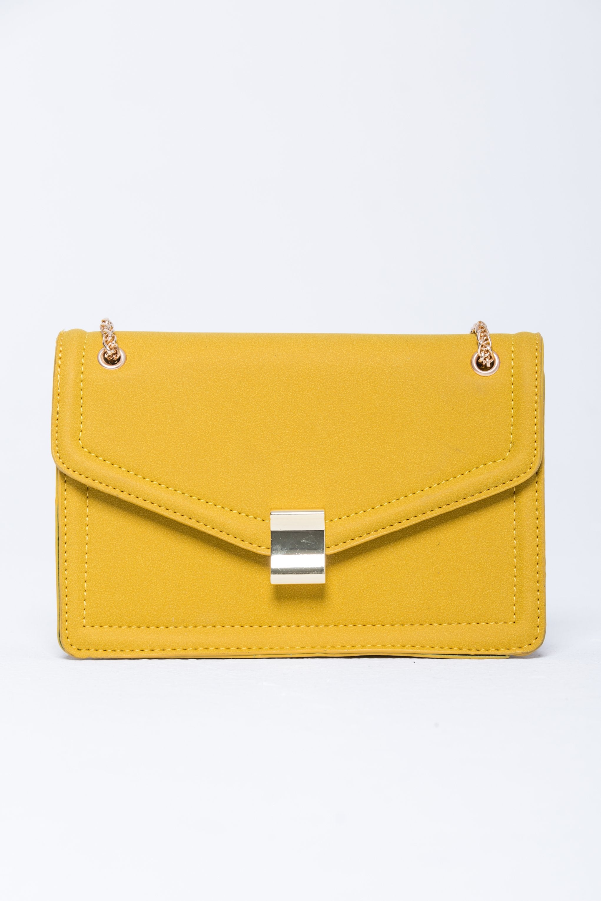Mustard Yellow Frame Sling Bag - ownthelooks-Development