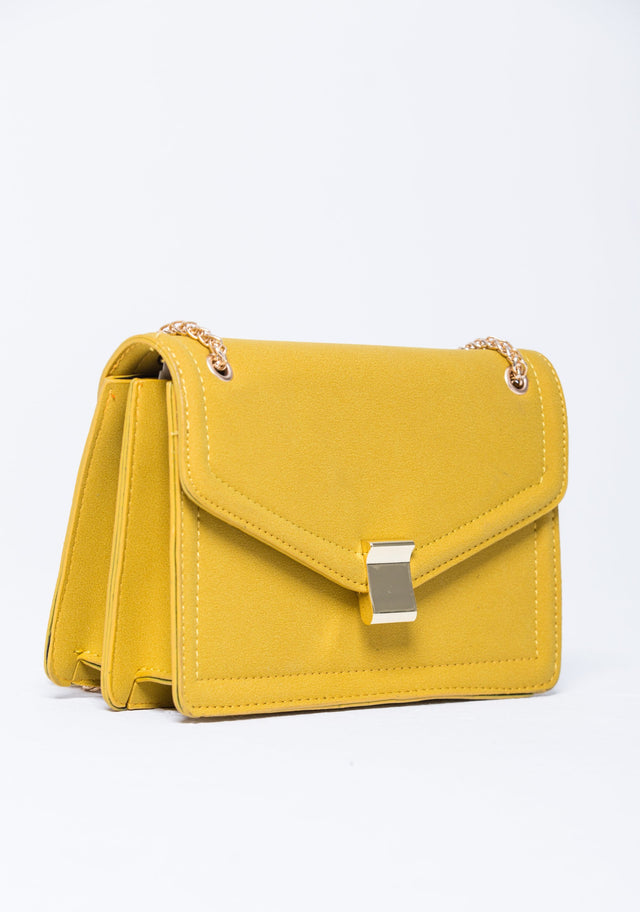 Mustard Yellow Frame Sling Bag - ownthelooks-Development