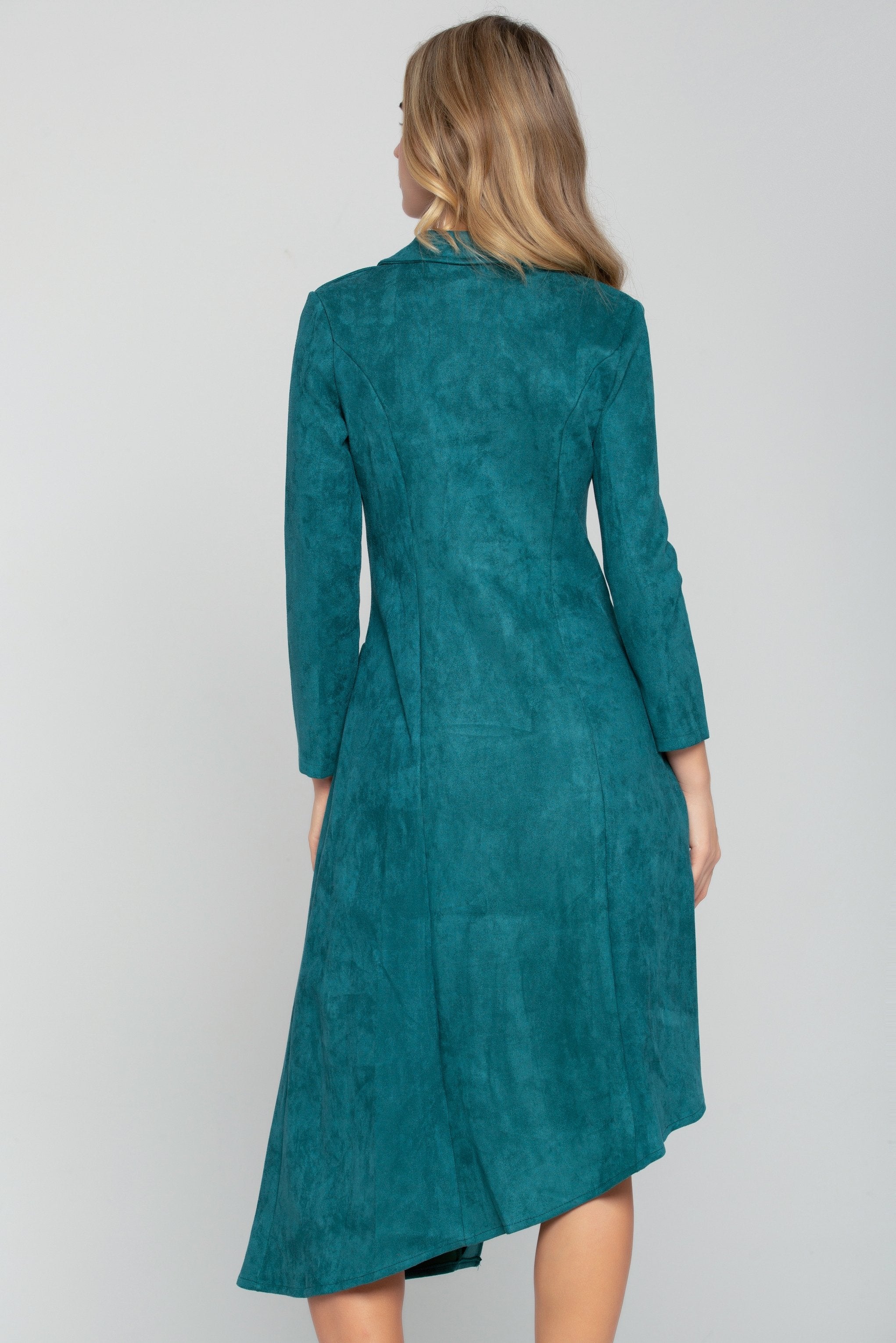 Parakeet Asymmetrical Double Breasted Blazer Dress - ownthelooks-Development