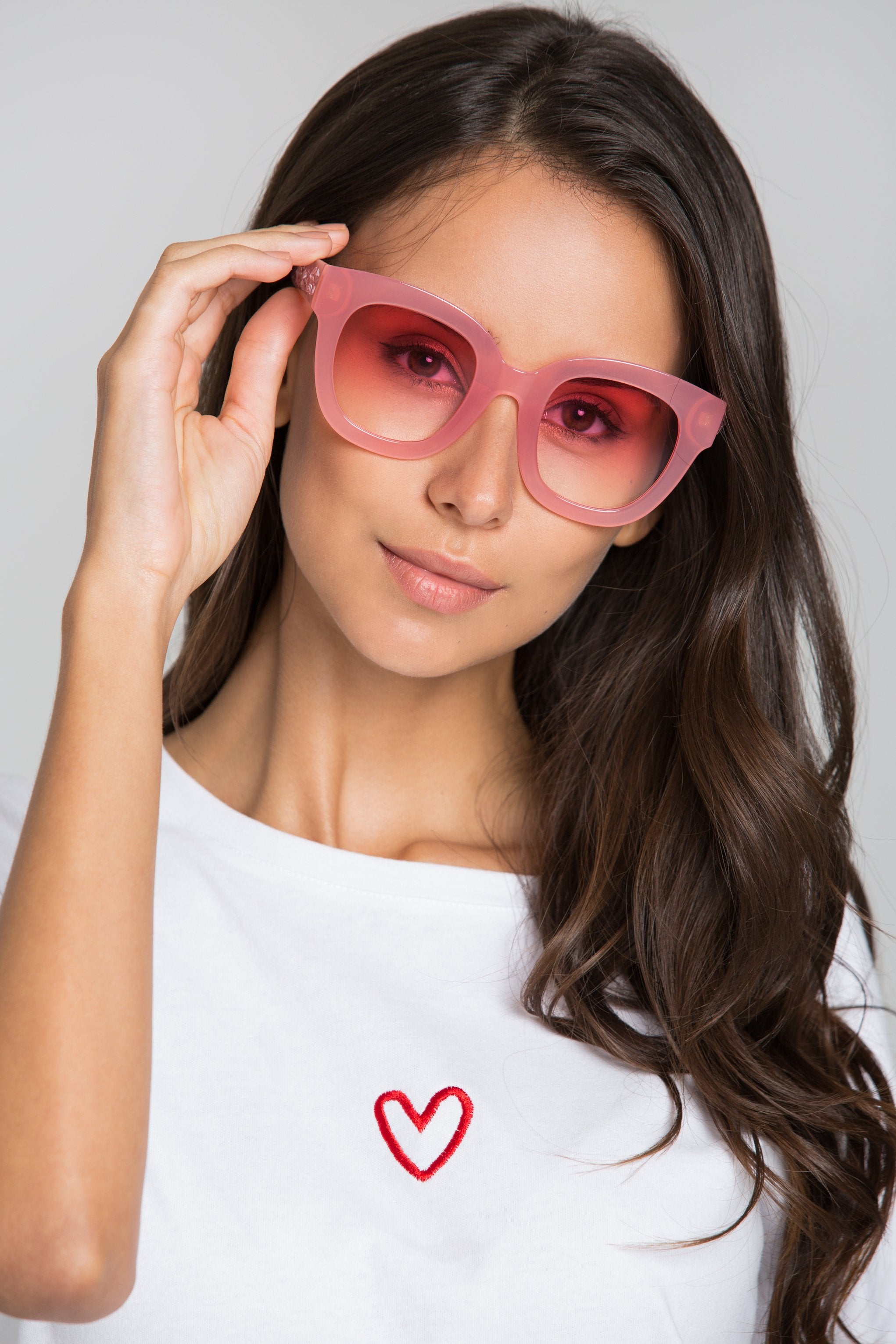 Pink Bubble Gum Transparent Sunglasses - ownthelooks-Development