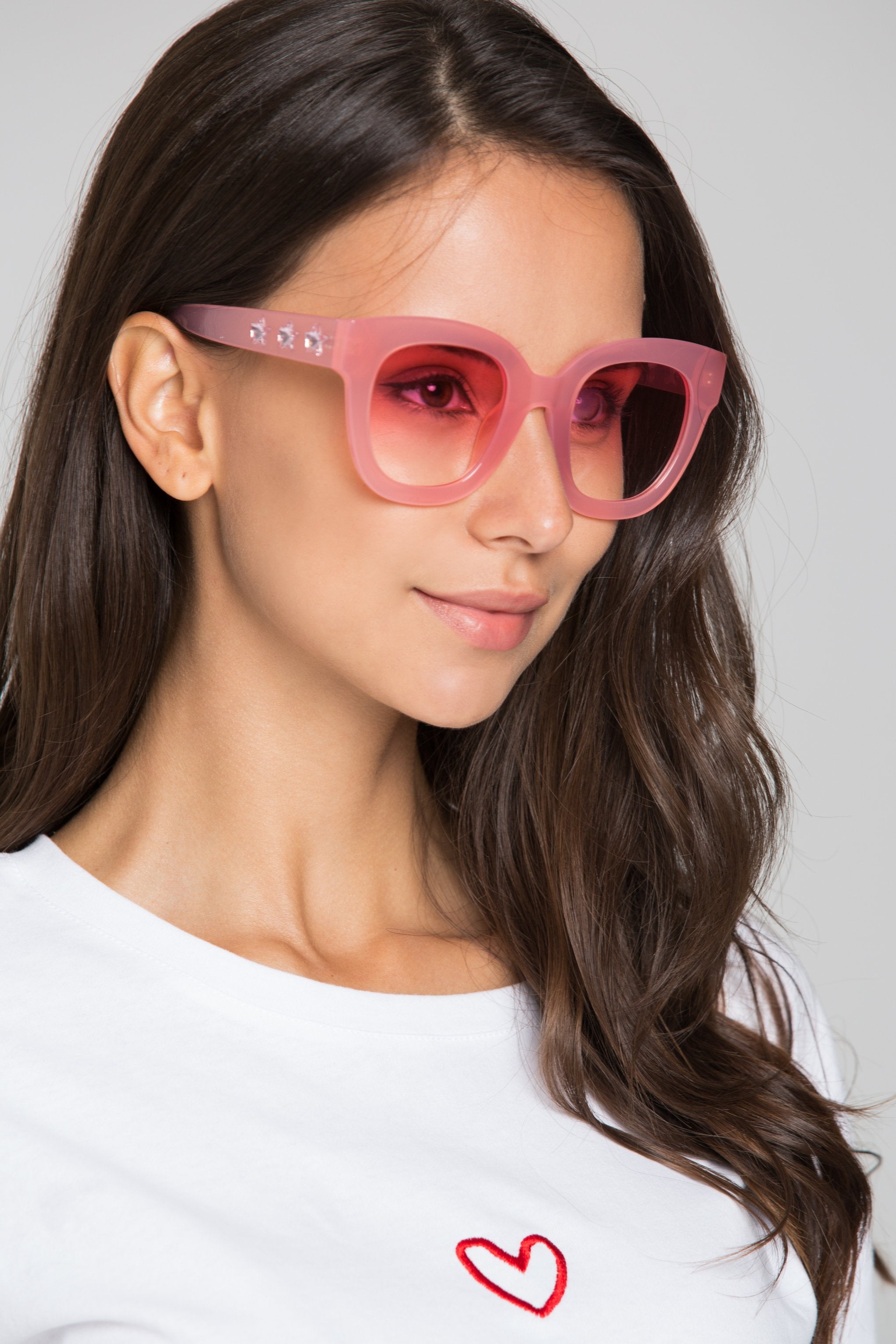 Pink Bubble Gum Transparent Sunglasses - ownthelooks-Development