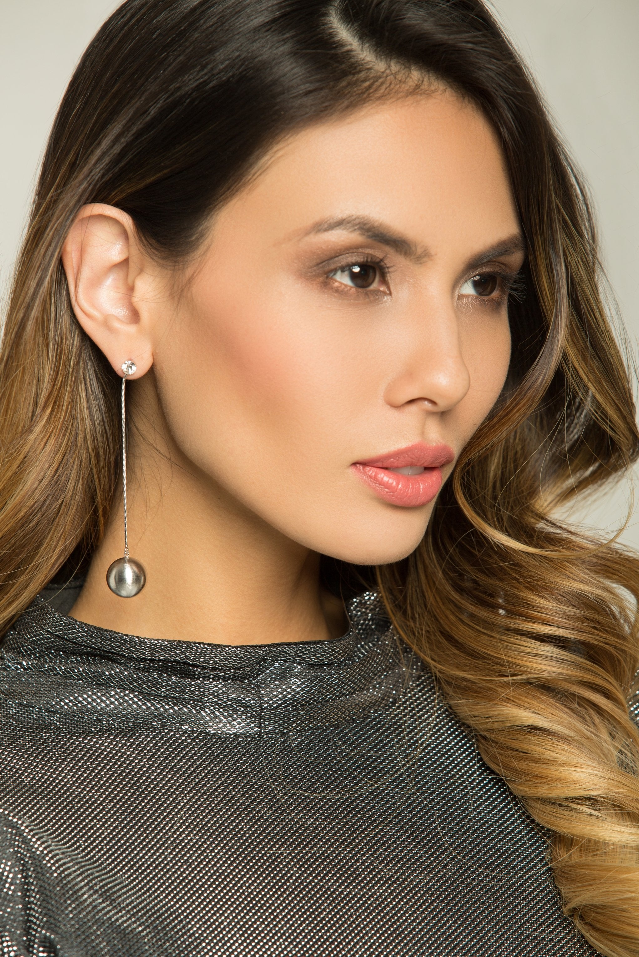 Round Metallic Hardware Drop Earrings - ownthelooks-Development