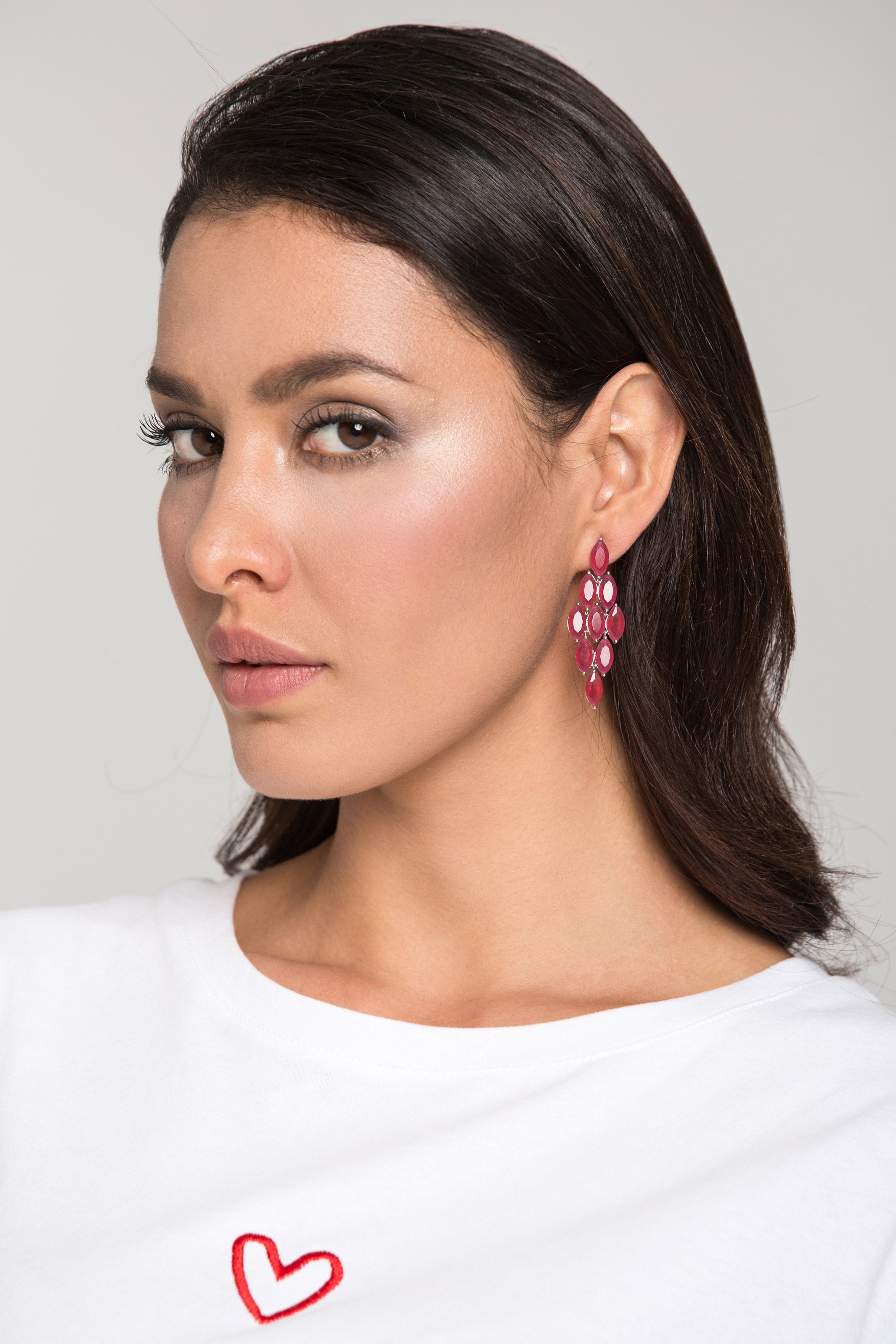 Ruby Diamond Tiered Earrings - ownthelooks-Development