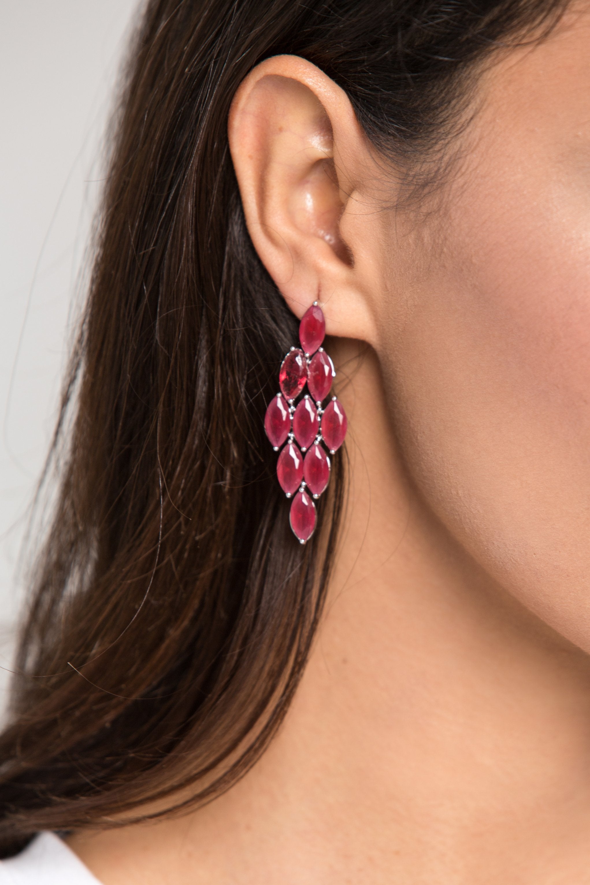 Ruby Diamond Tiered Earrings - ownthelooks-Development