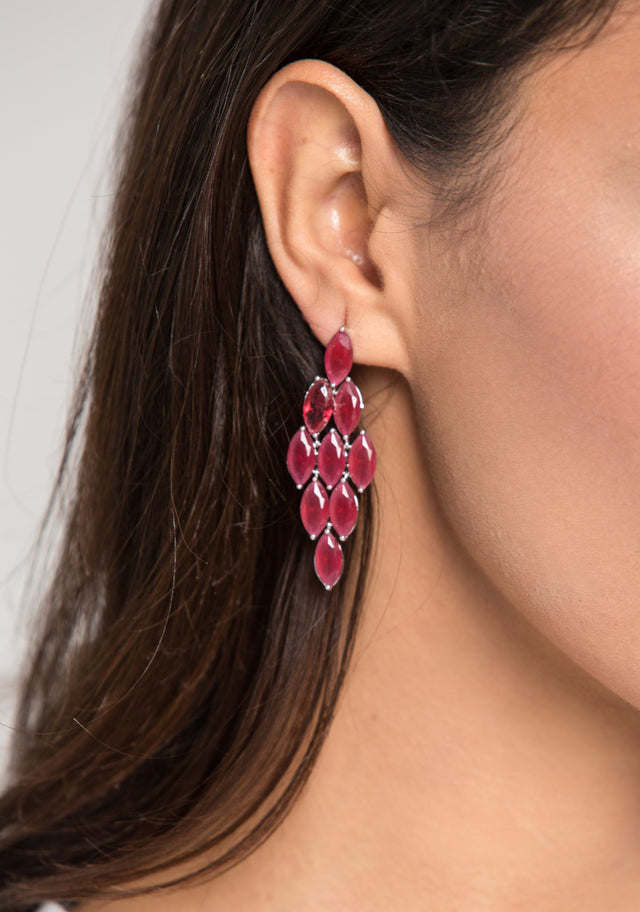 Ruby Diamond Tiered Earrings - ownthelooks-Development