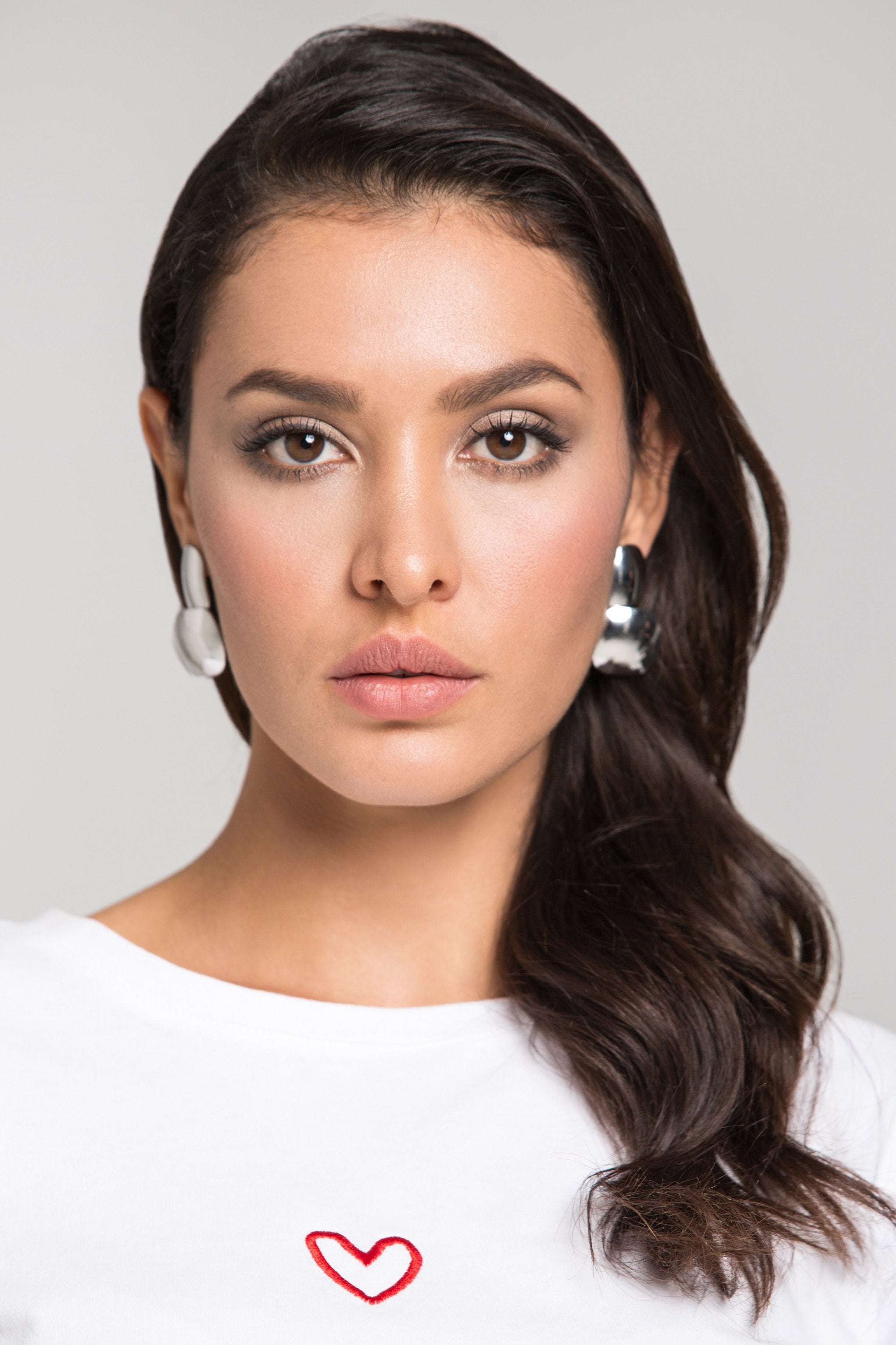 Silver Double Dome Button Earrings - ownthelooks-Development