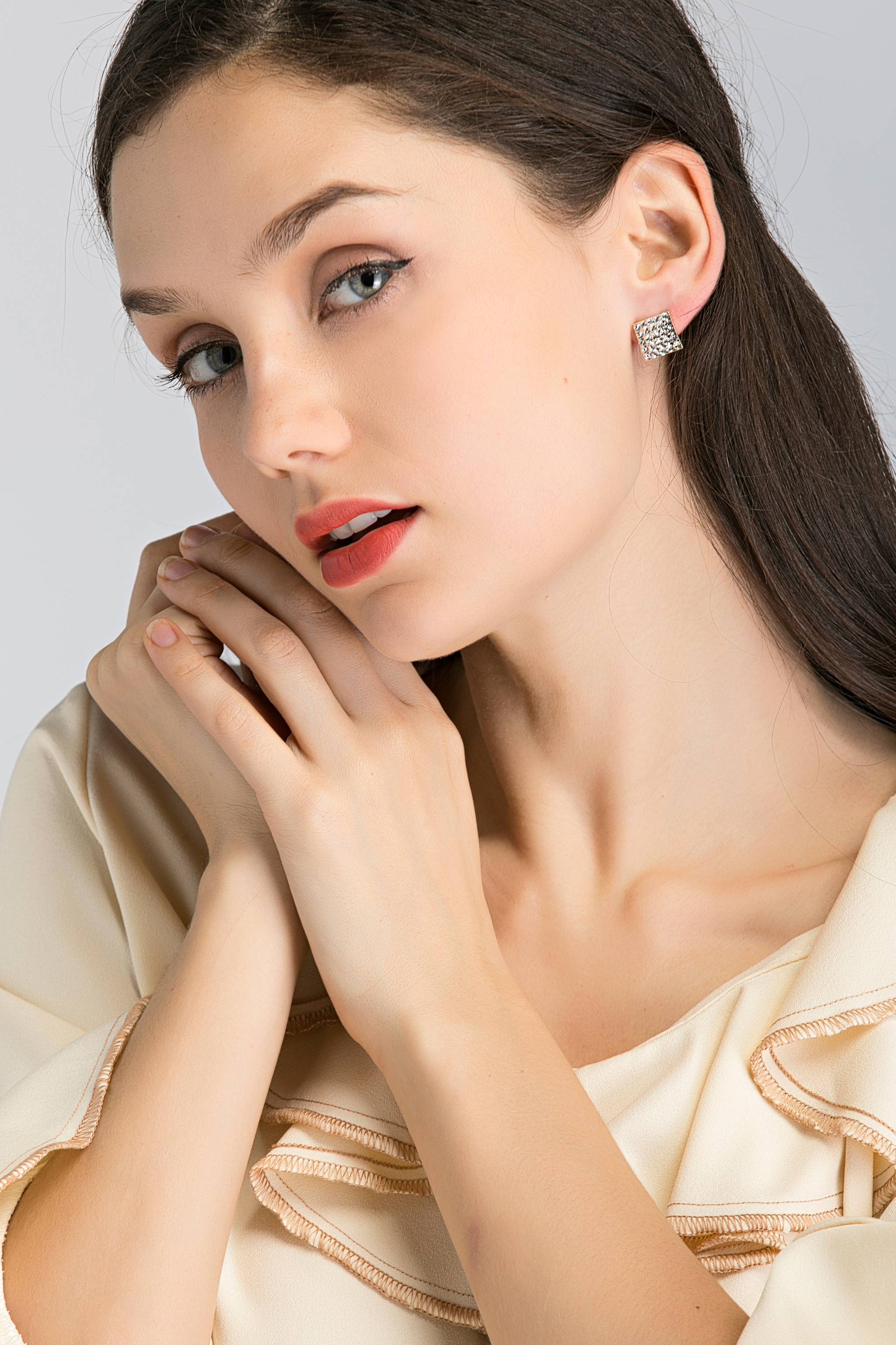 Square Stud Earrings - ownthelooks-Development
