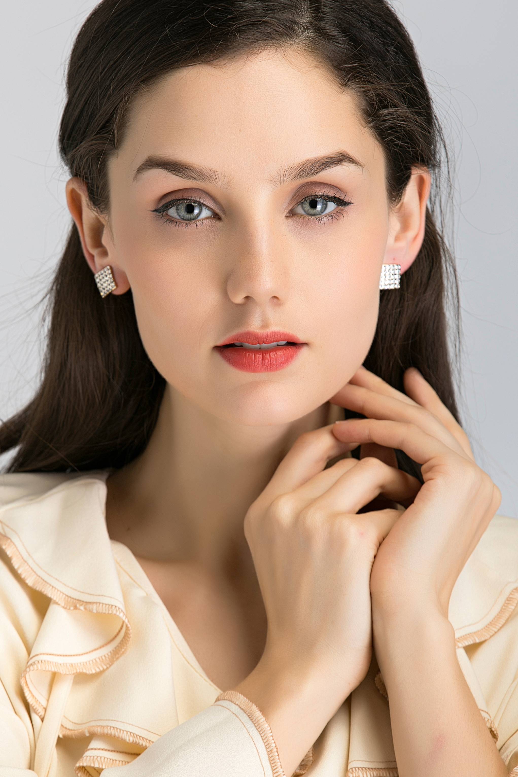 Square Stud Earrings - ownthelooks-Development