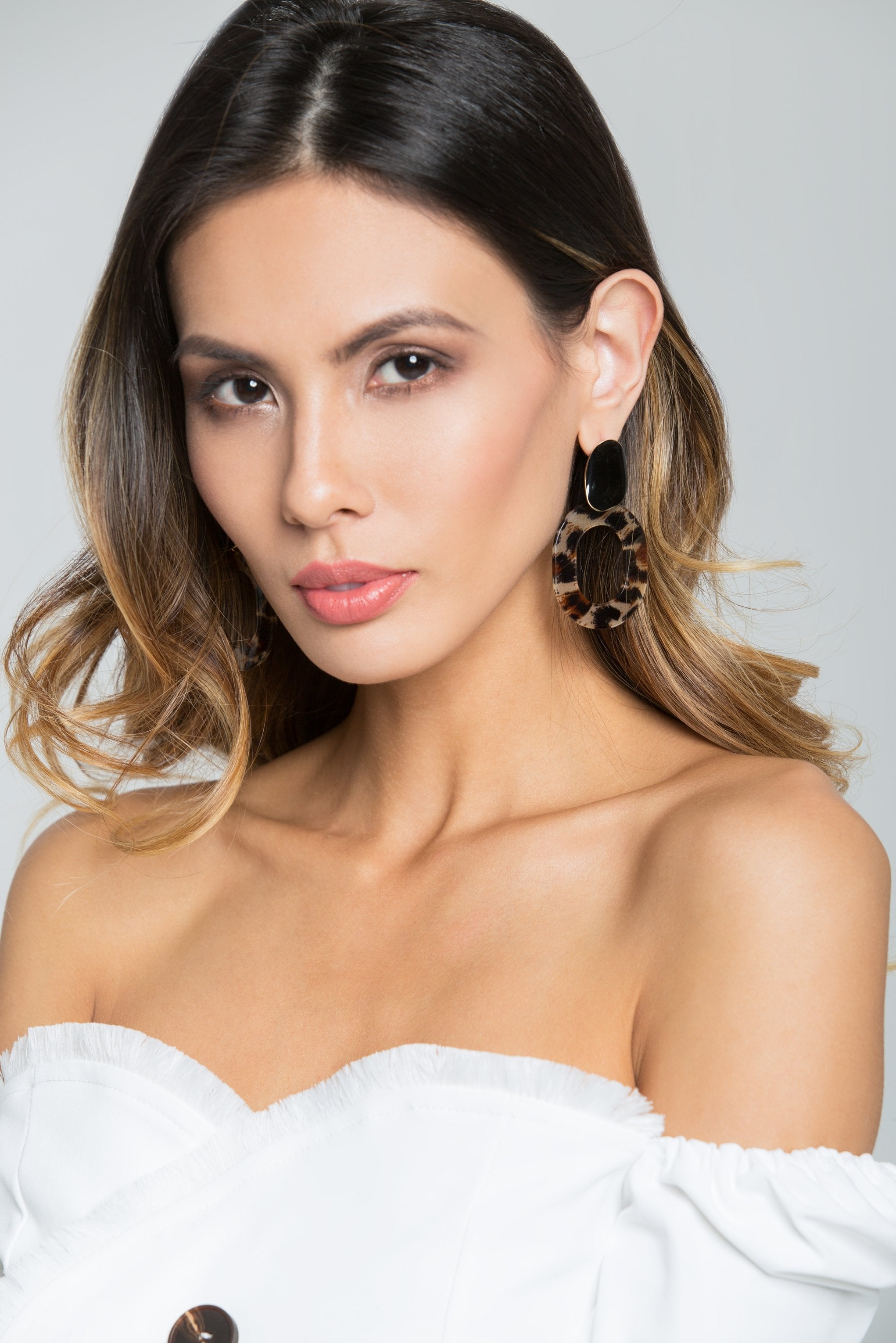 Tiger Print Drop Earrings - ownthelooks-Development