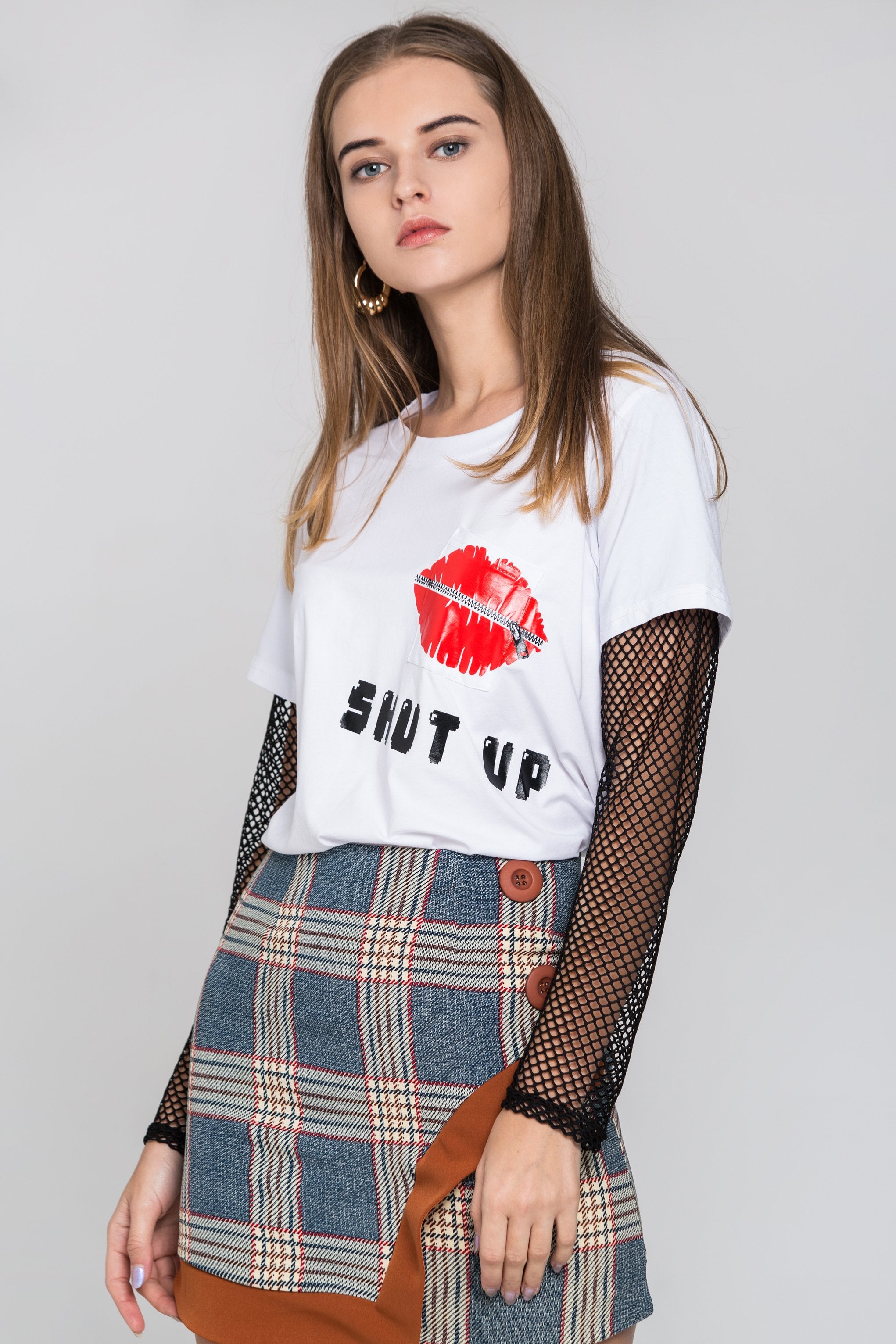 White Shut Up Top - ownthelooks-Development