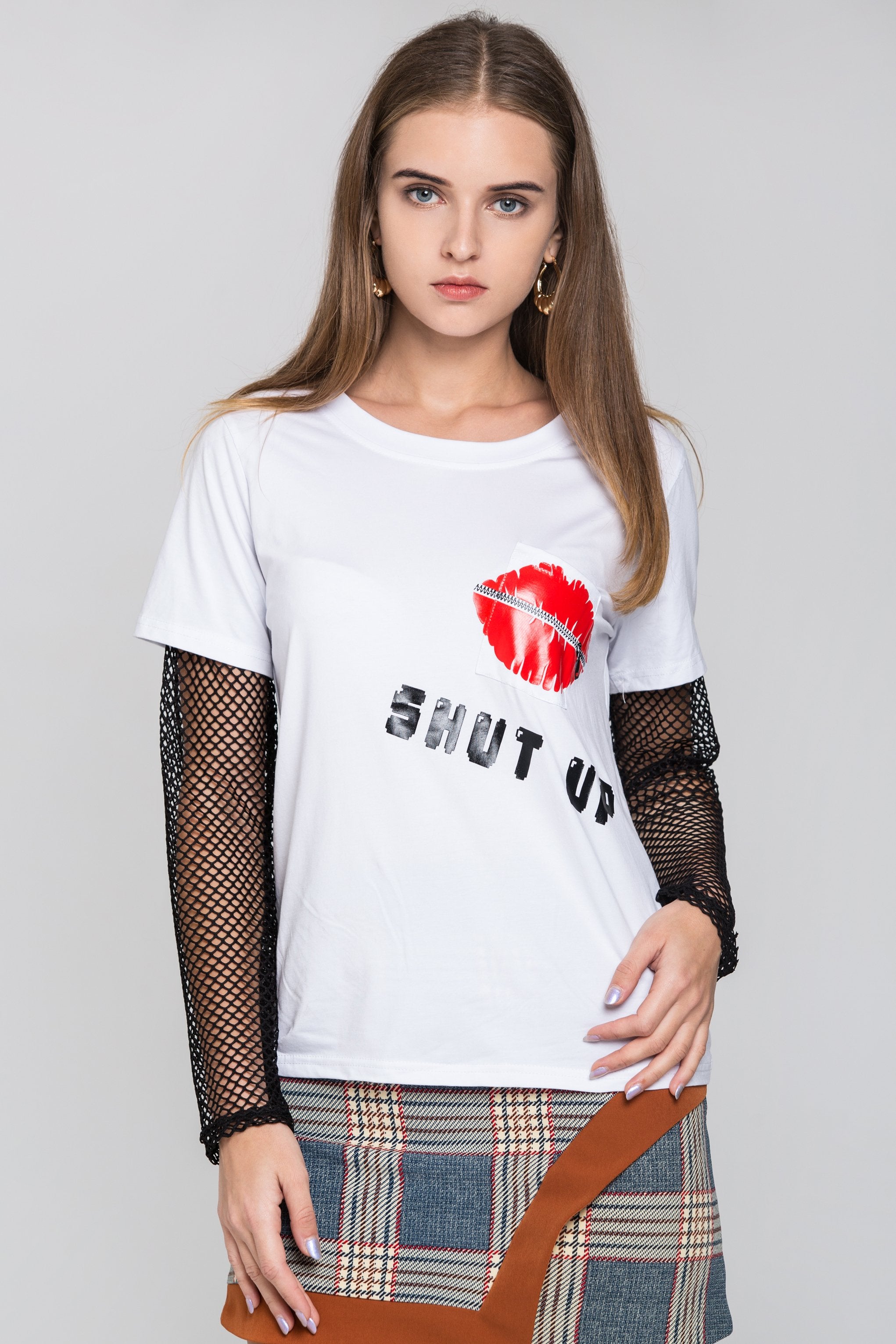 White Shut Up Top - ownthelooks-Development