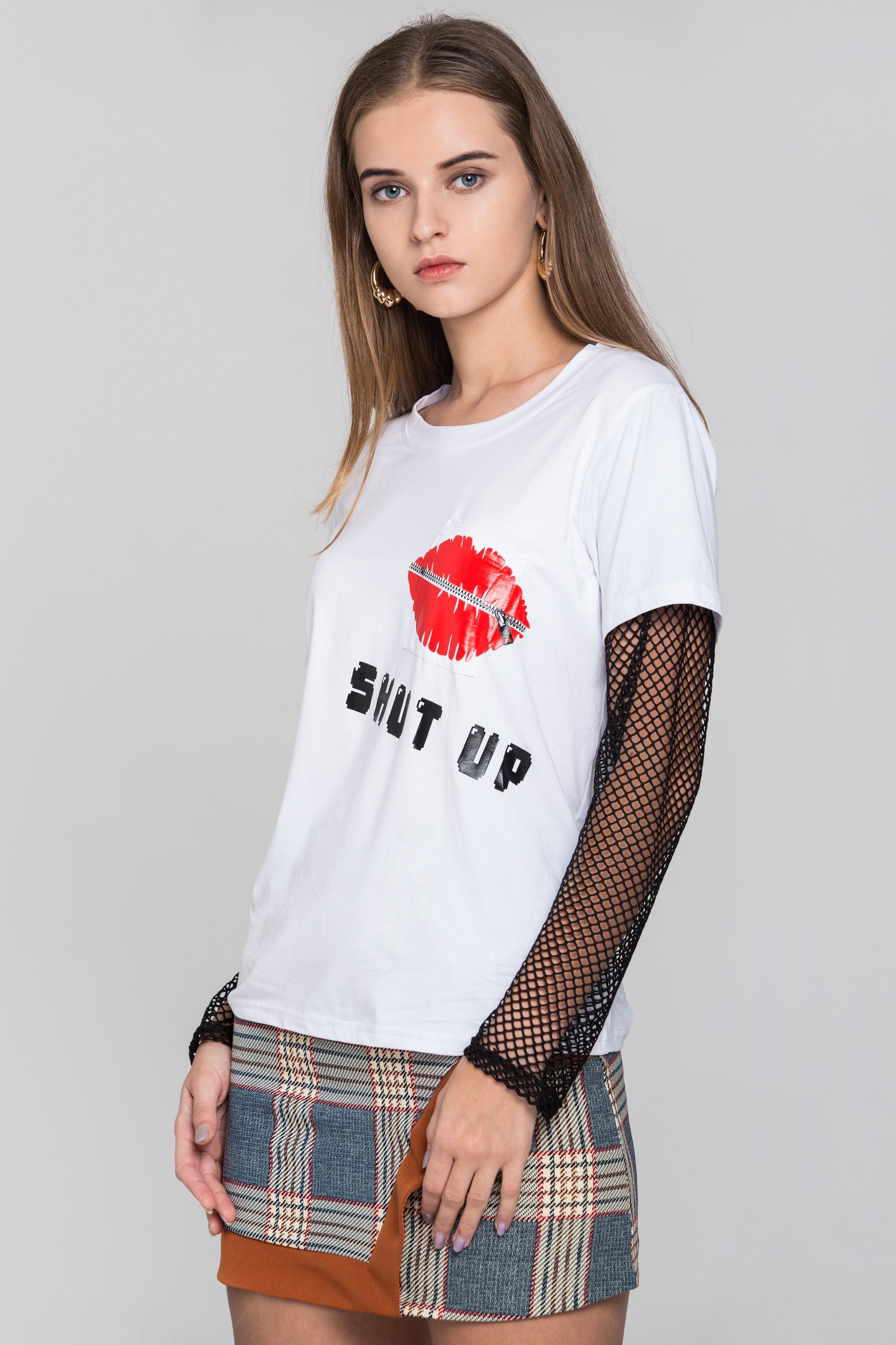 White Shut Up Top - ownthelooks-Development
