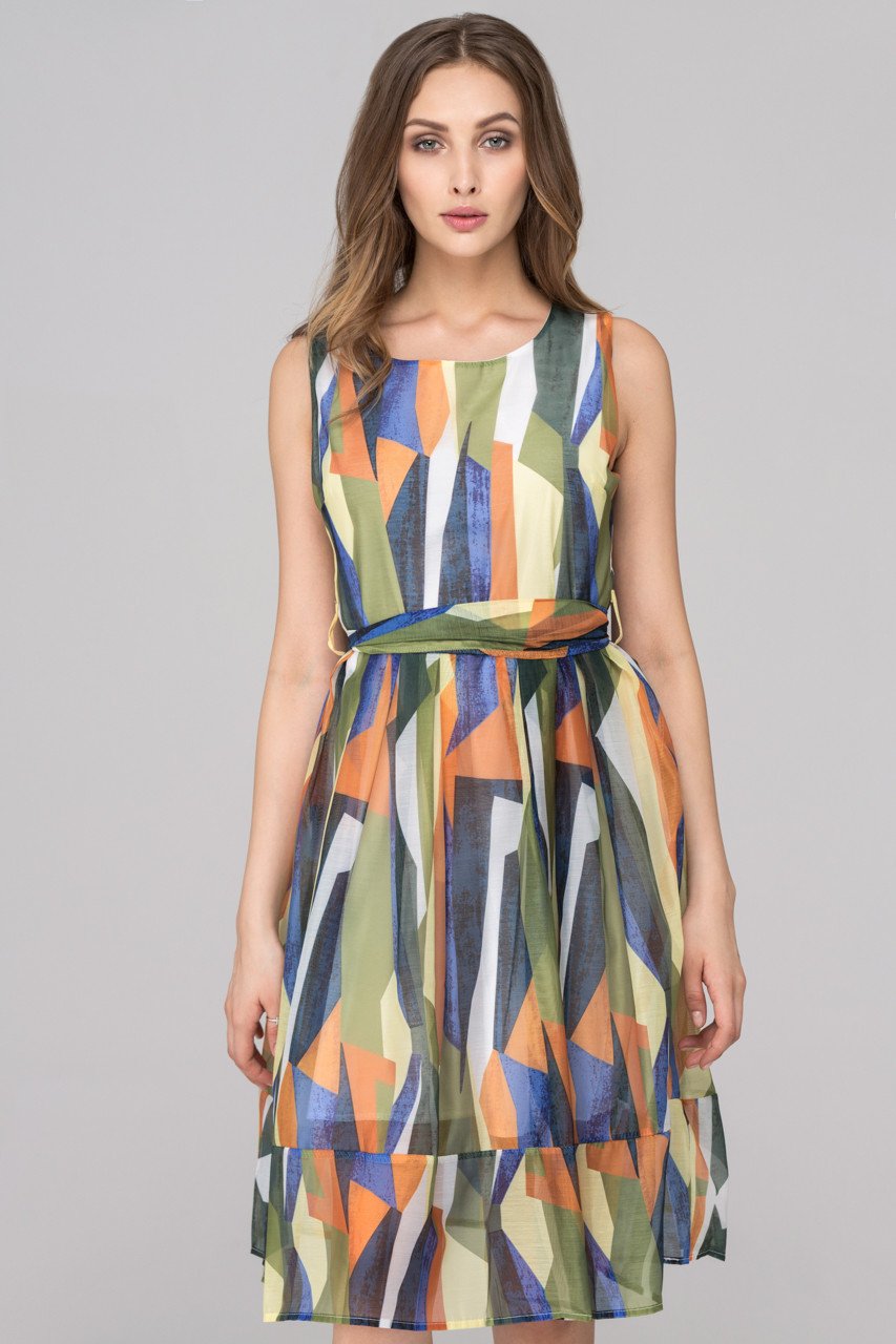 Mosaic Sheer Midi Dress - ownthelooks-Development