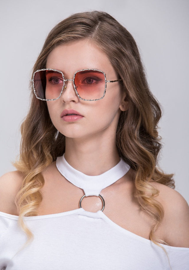 Rania Fawaz - Silver Square Vintage Sunglasses - ownthelooks-Development