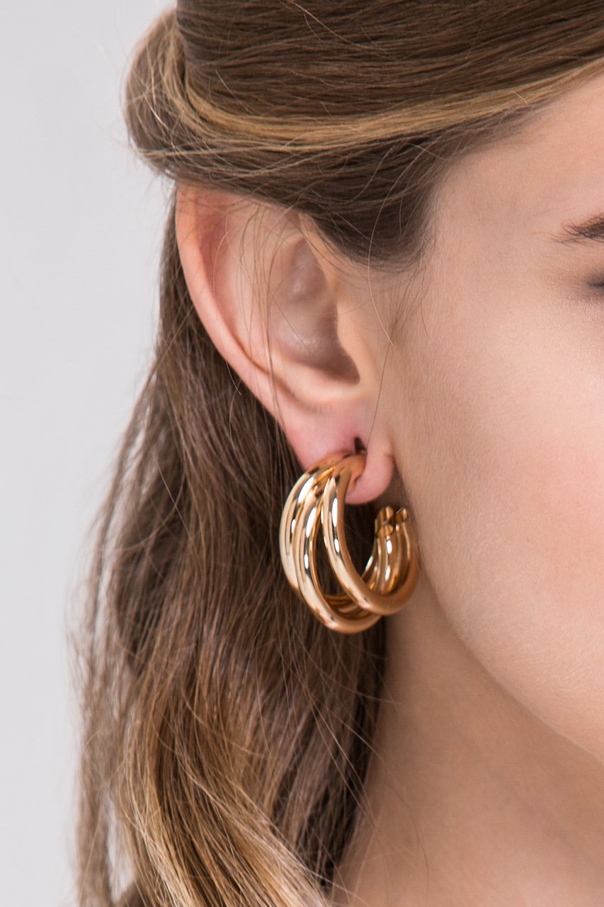 Three Hoop Earrings - ownthelooks-Development