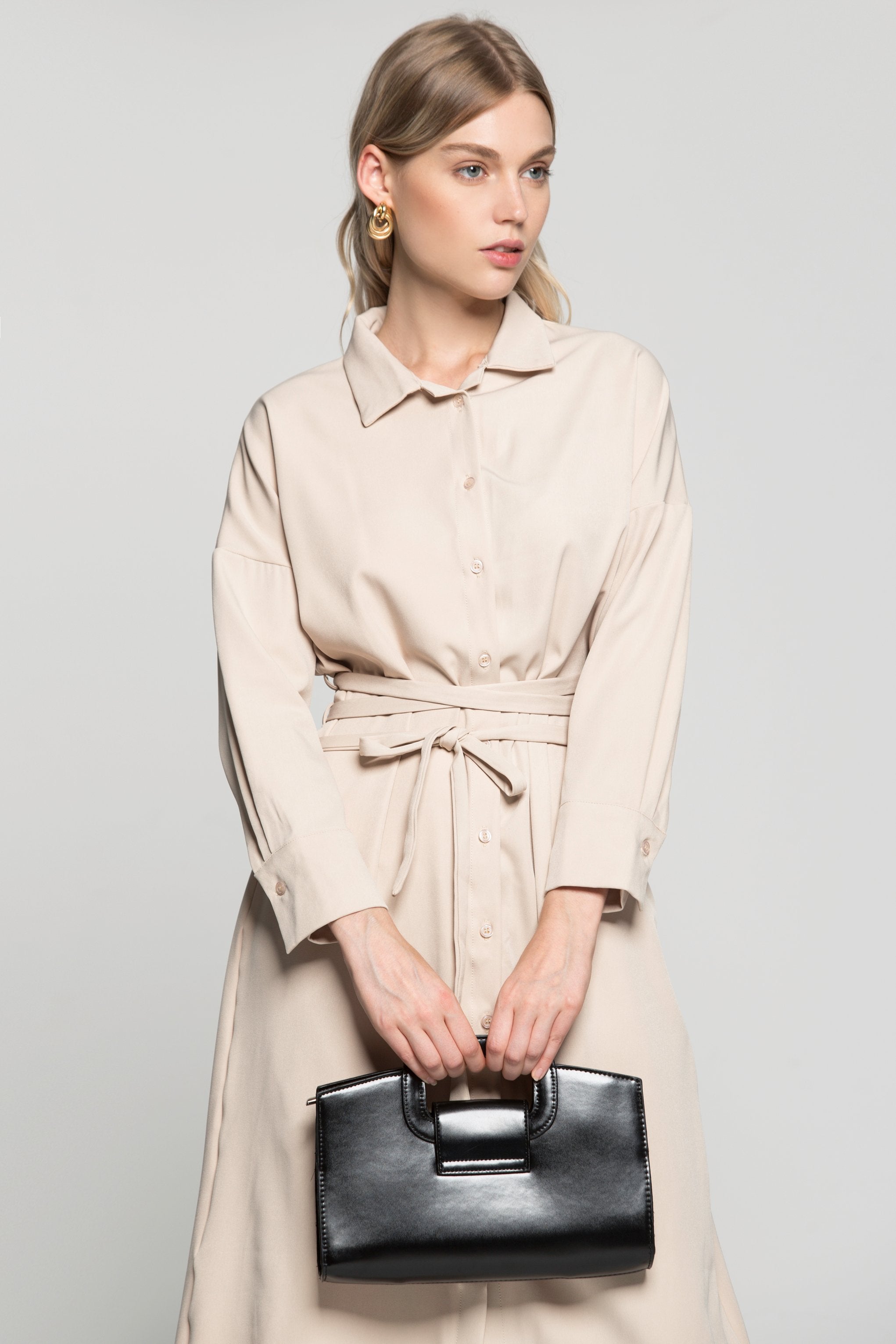 Black Statement Frame Bag - ownthelooks-Development