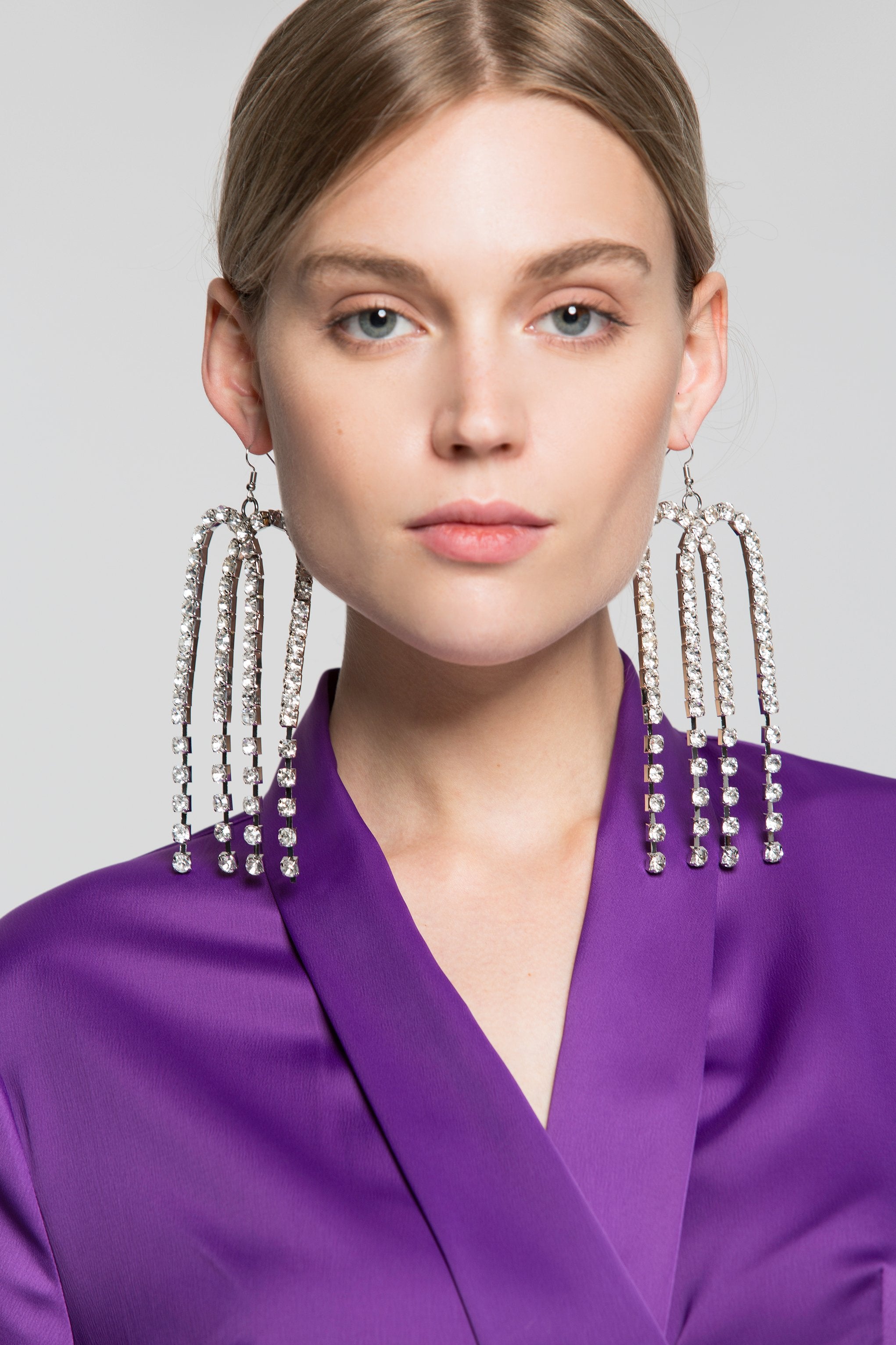Diamond Long Drop Earrings - ownthelooks-Development