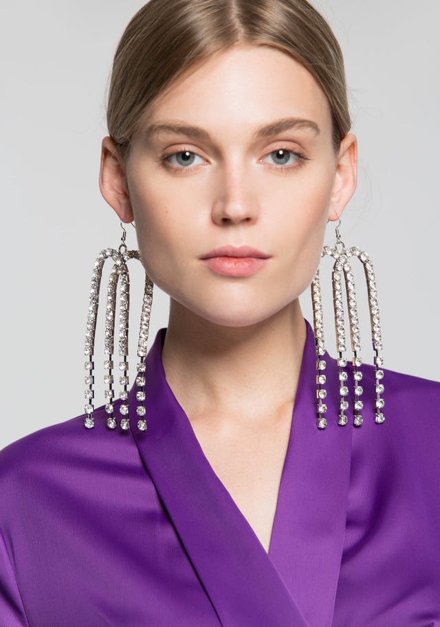Diamond Long Drop Earrings - ownthelooks-Development