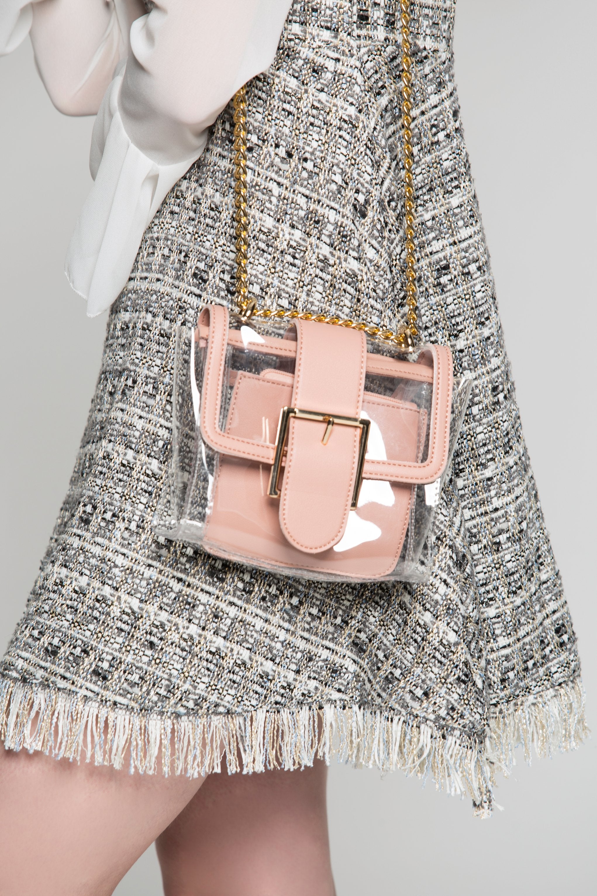 Cantaloupe Peach Trim Transparent Bag - ownthelooks-Development